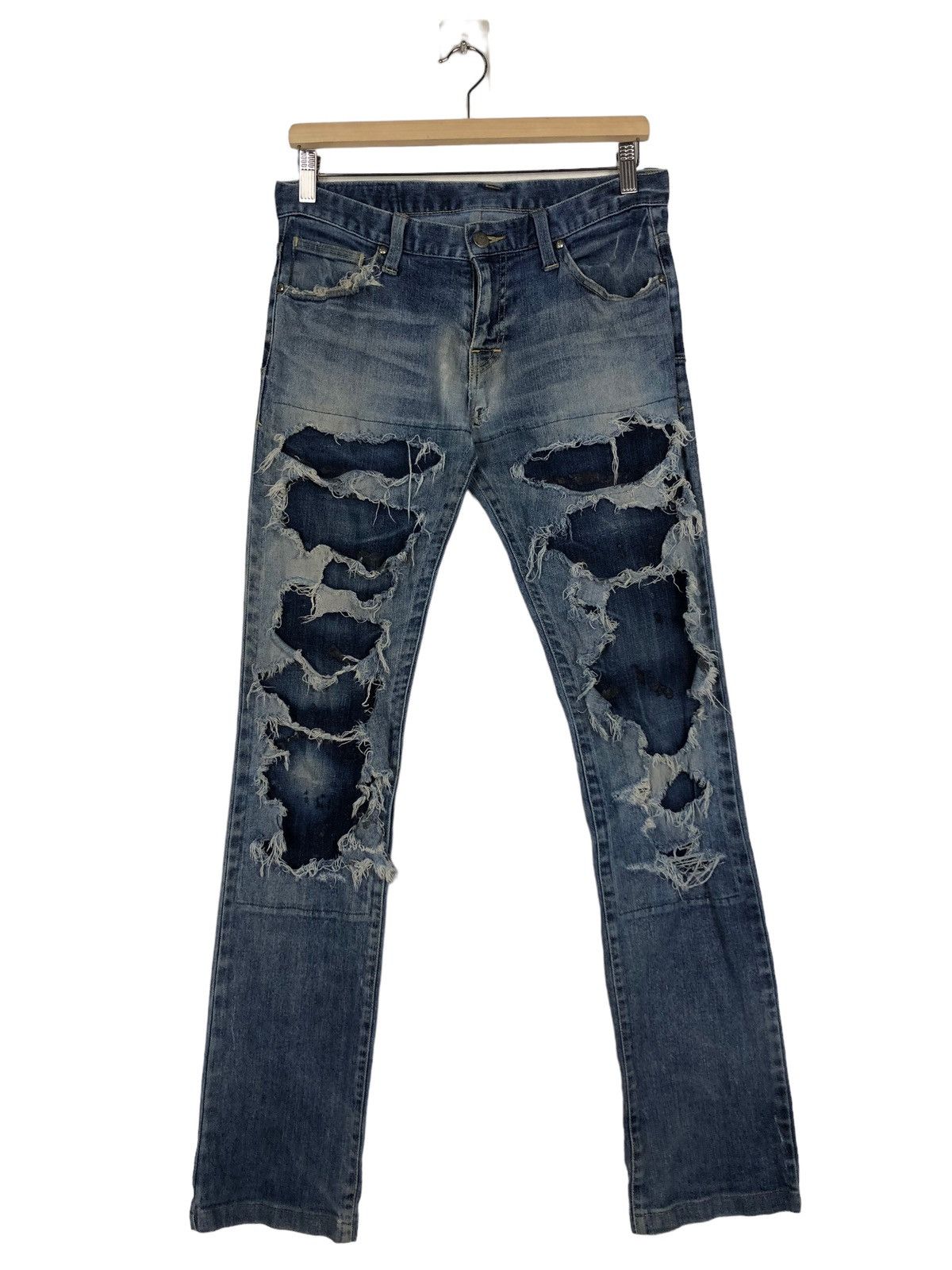 Hysteric Glamour 🔥Punk Design Distressed Tornado Mart Japan Made Size US 32 / EU 48 - 1 Thumbnail
