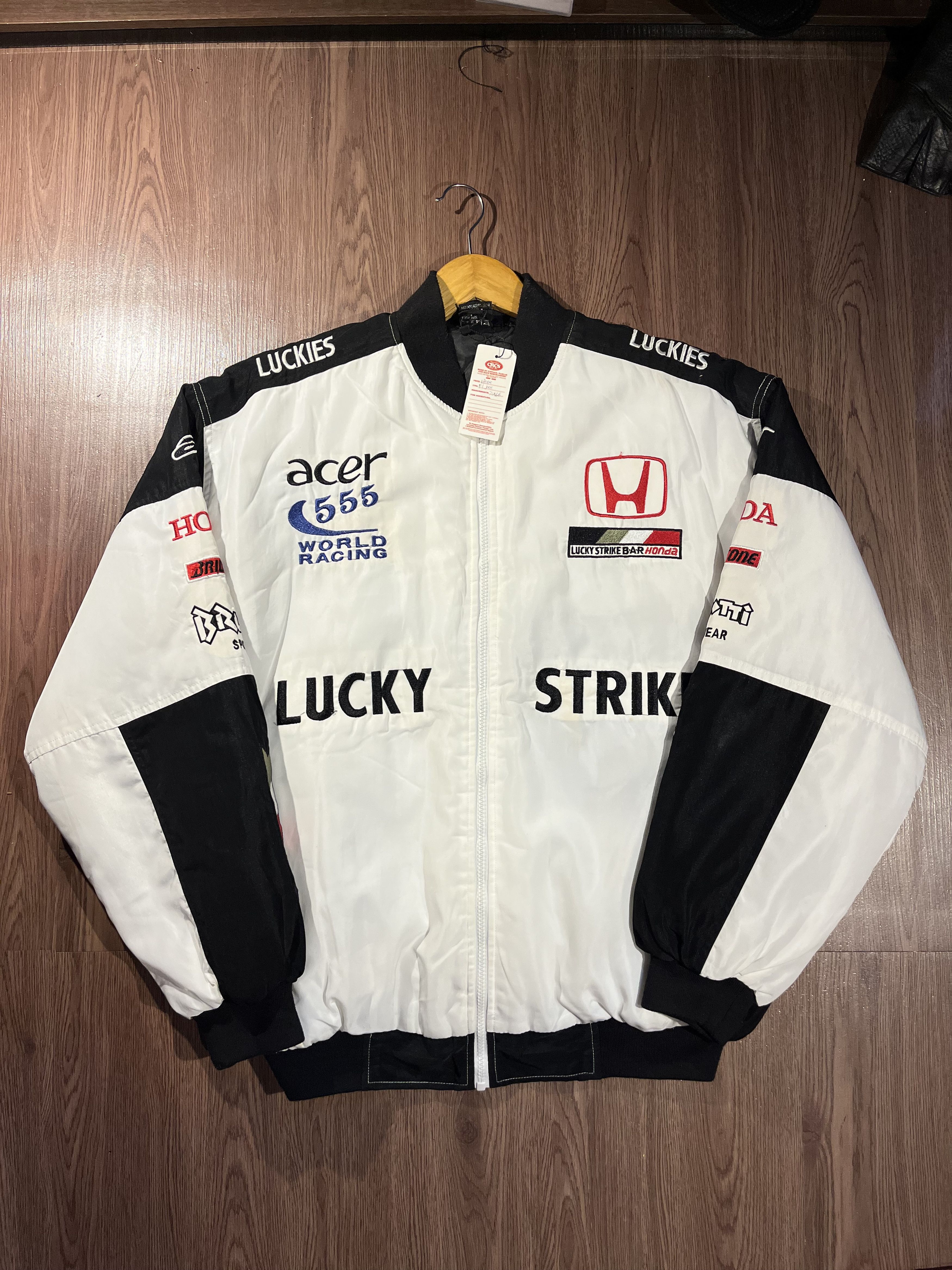 Honda Lucky Strike Racing ジャケット Lucky Strike Honda Jacket - Narson Leather