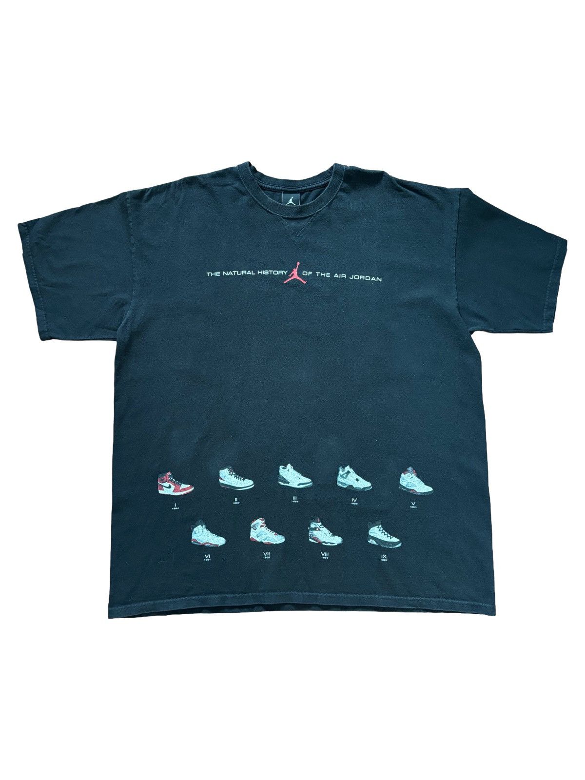 Jordan Brand Jordan History of the Air Jordan Black T-Shirt US XXL Size US XXL / EU 58 / 5 - 1 Thumbnail