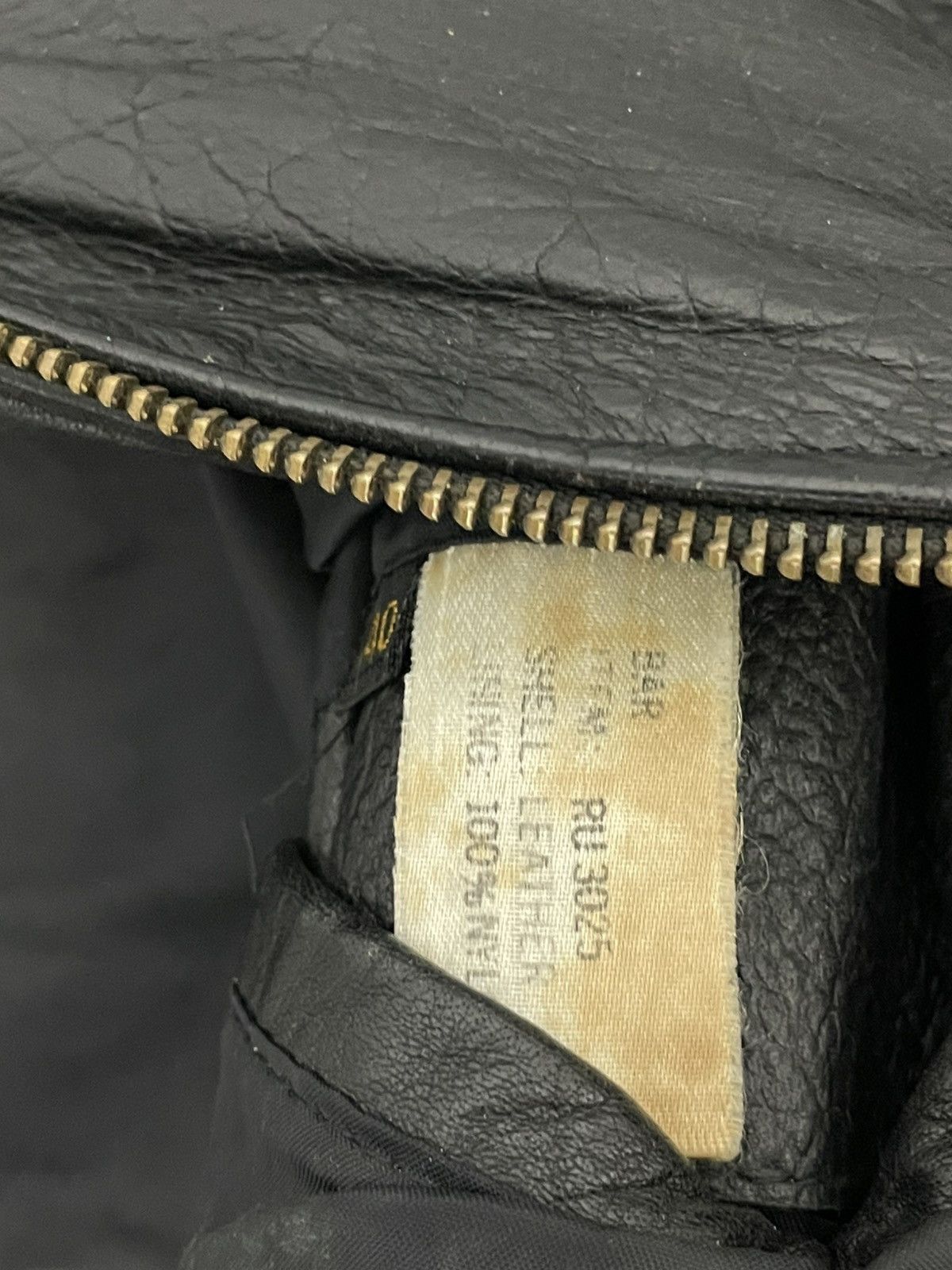 Japanese Brand × Vintage Vintage Leather Jacket Biker Ramones Black Genuine Trucker Size US M / EU 48-50 / 2 - 8 Thumbnail