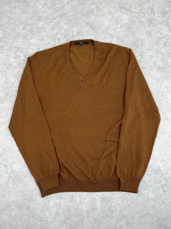 Gucci 2010s Gucci Brown Wool V-Neck Sweater Size US M / EU 48-50 / 2 - 4 Thumbnail