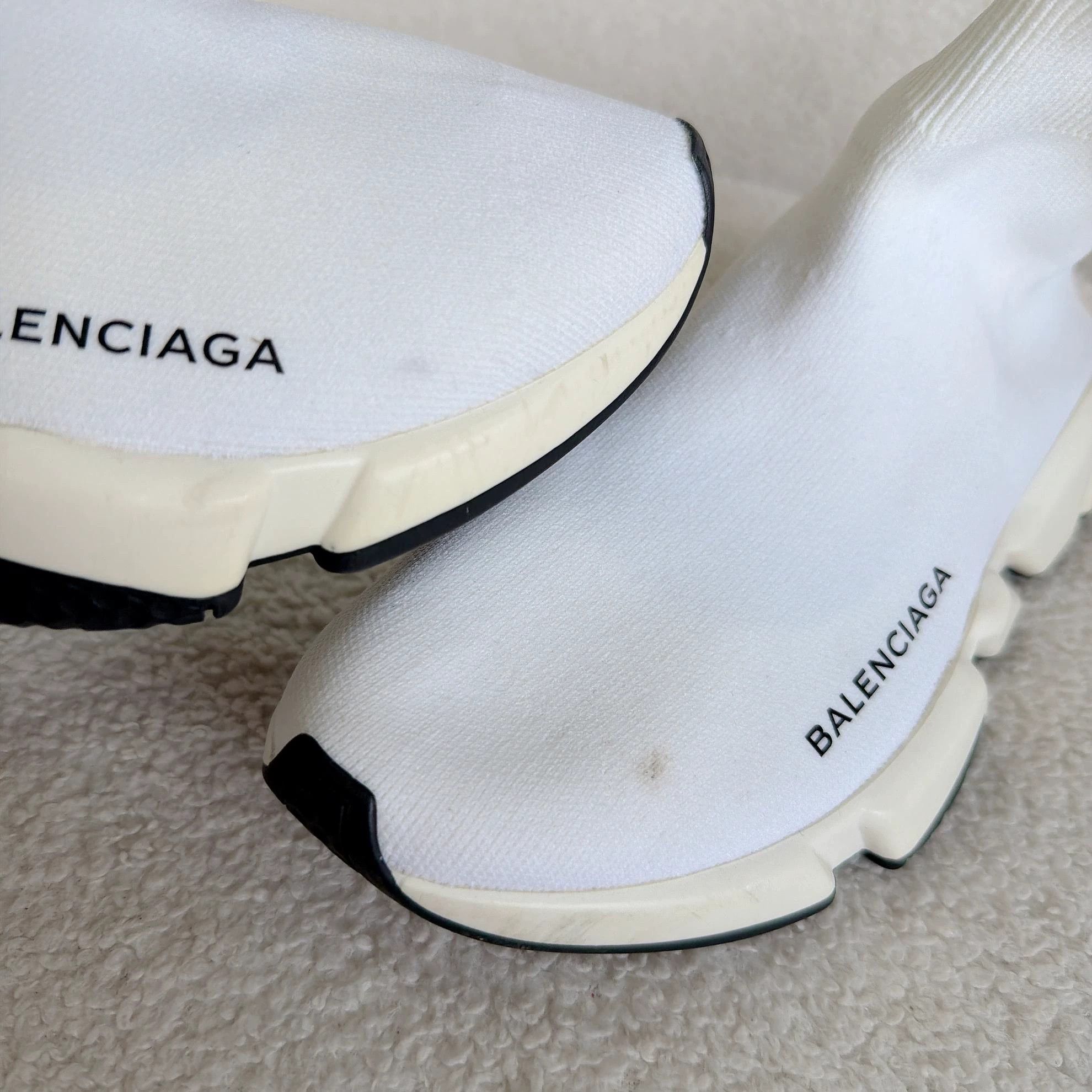 Balenciaga Balenciaga White Sock Sneaker 37 5051 Size US 6.5 / IT 36.5 - 8 Thumbnail