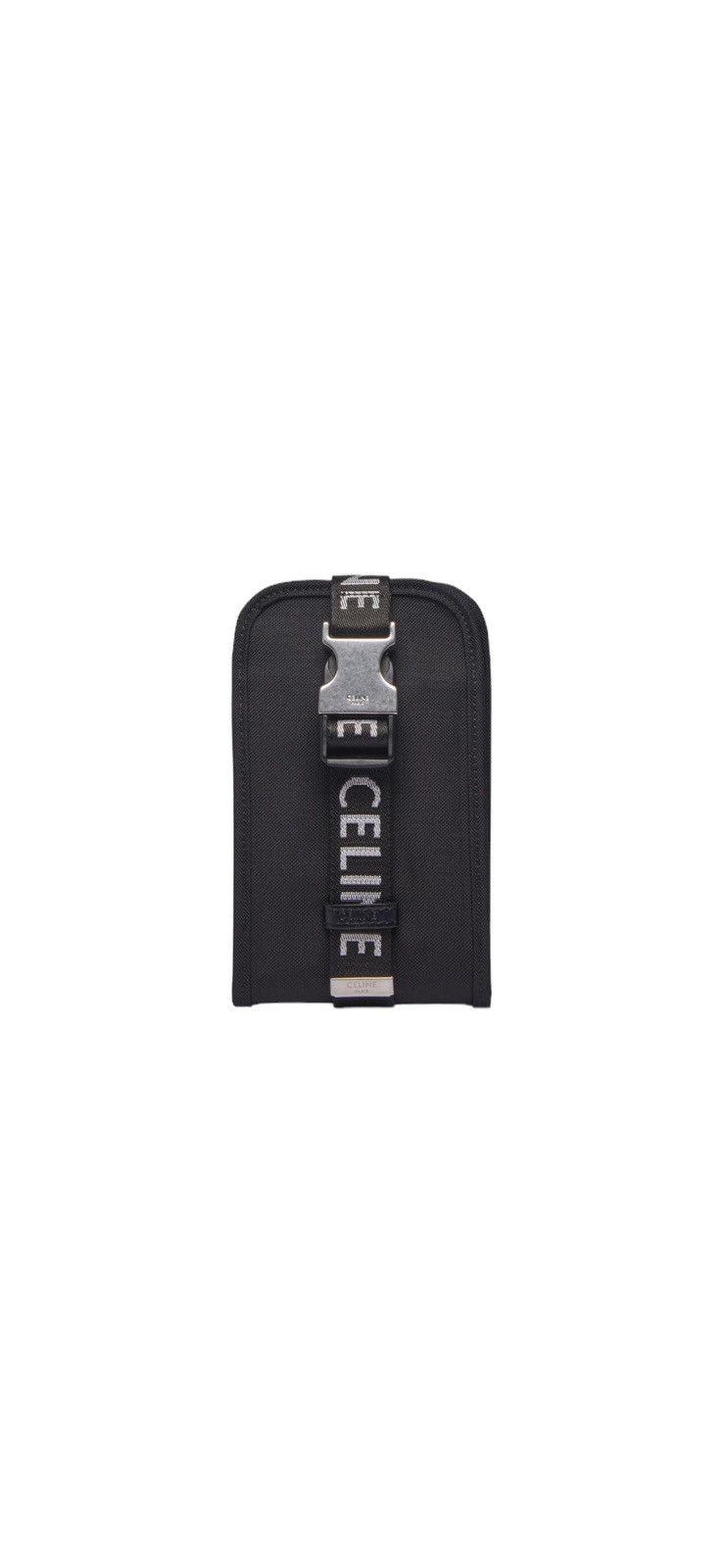 image of Celine Trekking Phone Pouch In Nylon in Black, Men's