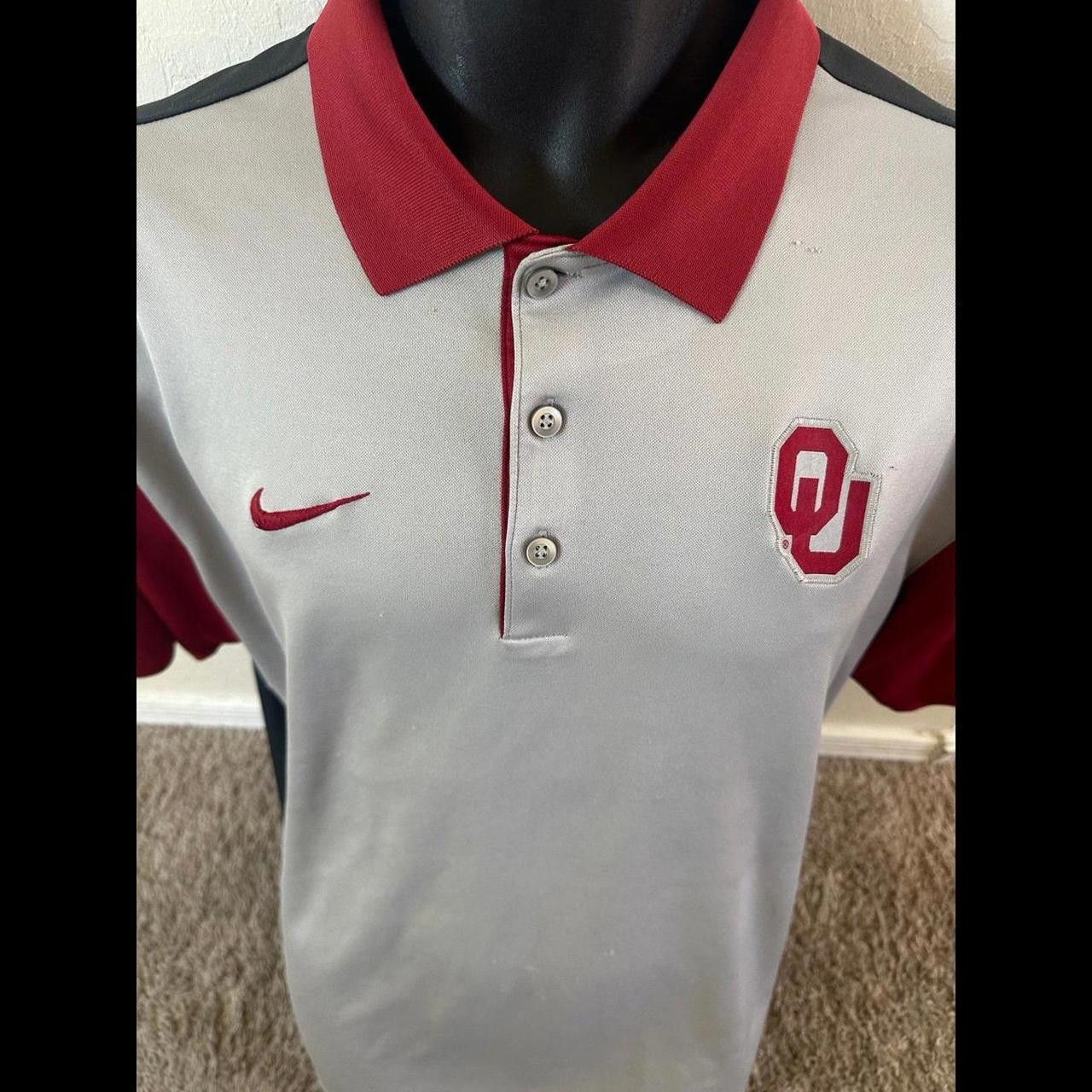 Nike Mens Nike Oklahoma Ncaa Polo Size US XL / EU 56 / 4 - 2 Thumbnail