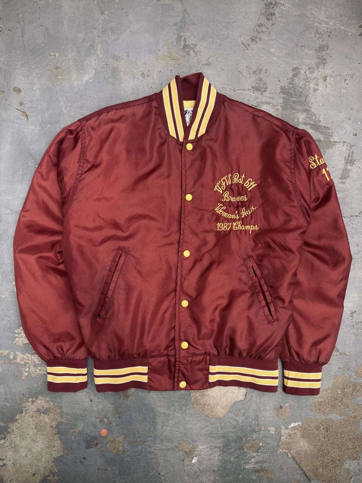 Other Vintage ‘87 West Wind Satin Bomber Jacket Size US S / EU 44-46 / 1 - 1 Thumbnail