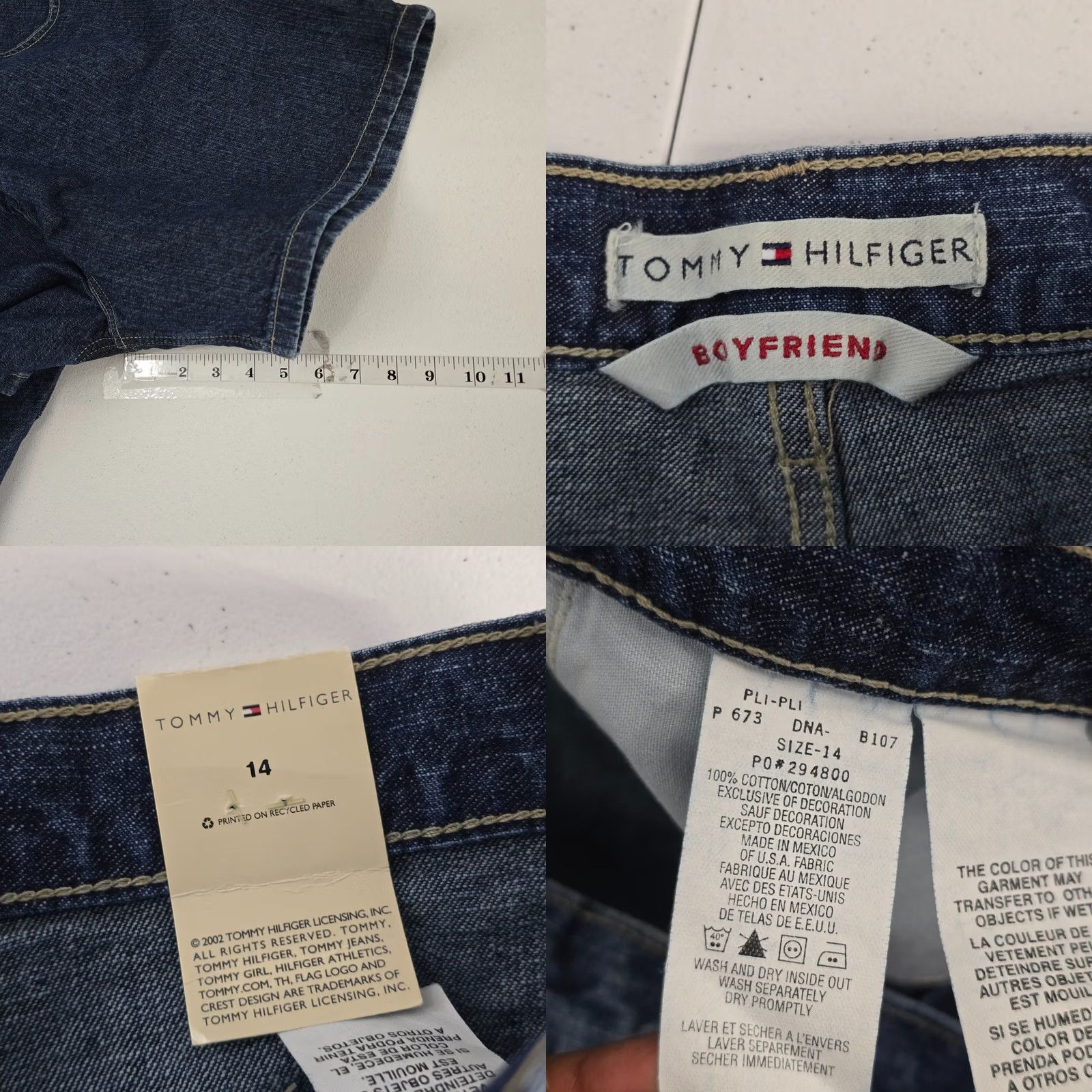 Tommy Hilfiger Tommy Hilfiger Boyfriend Denim Cut-Off Shorts blue 14 NWT Vintage: No M/L 5-Pocket Design Women Short Casual Summer 14 Womens Jeans Shorts Banana Size 36" / US 14 / IT 50 - 8 Thumbnail
