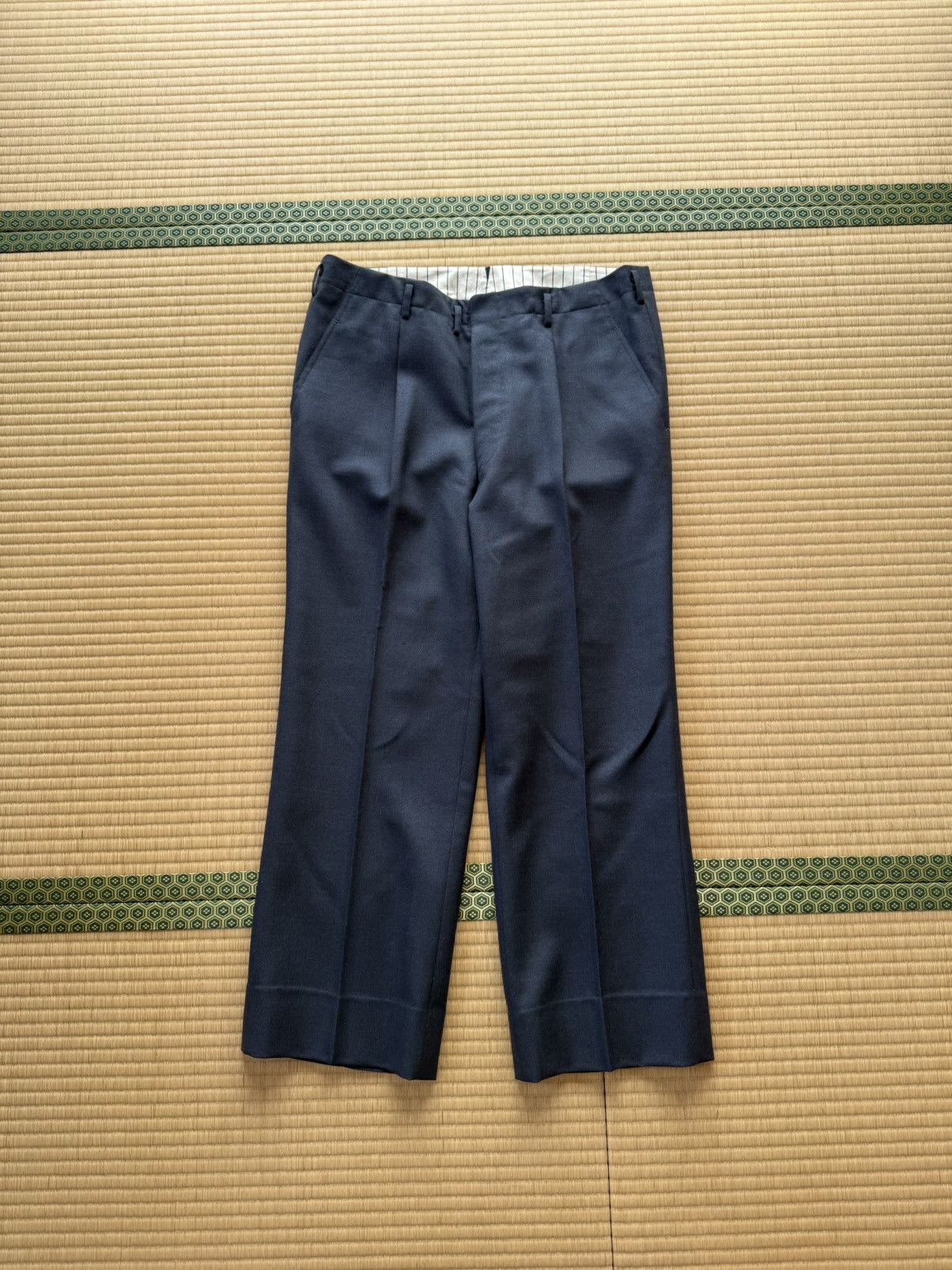 Other Vintage Deep Navy Wool Set-Up by Ikeda Tailor Shop Size 38R - 10 Thumbnail