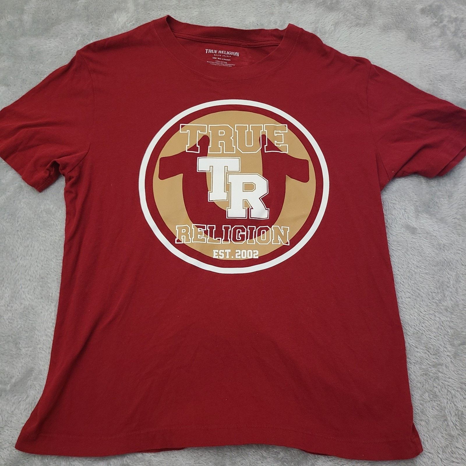 True Religion True Religion Shirt Mens Size L Red Graphic T Logo Adult Size US L / EU 52-54 / 3 - 1 Thumbnail