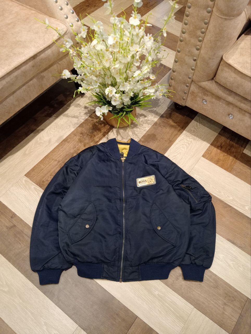 Japanese Brand VINTAGE SUNTORY BOSS COFFEE REVERSIBLE 2 WAY JACKET Size US L / EU 52-54 / 3 - 1 Thumbnail