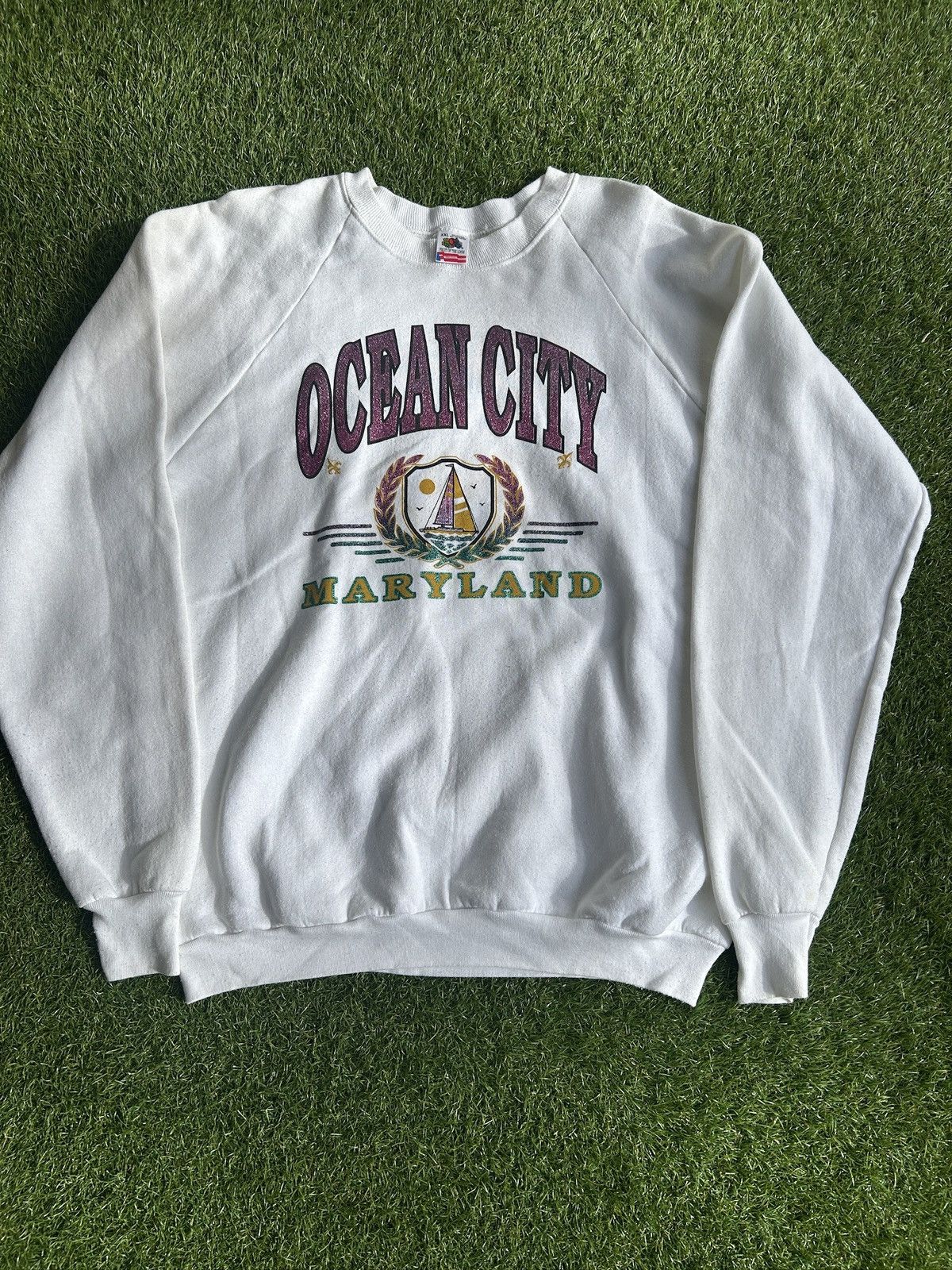 Vintage Vintage 90s Ocean City Maryland Crewneck Sweatshirt Size US XXL / EU 58 / 5 - 1 Thumbnail