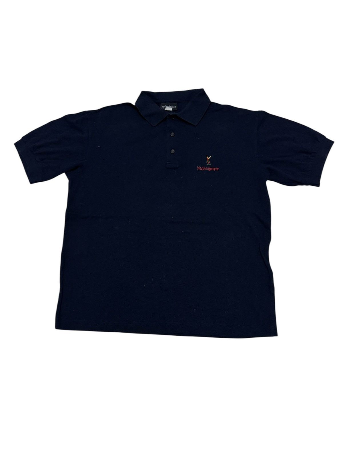 Yves Saint Laurent Yves Saint Laurent polo shirt multicolor embroidered logo Size US L / EU 52-54 / 3 - 1 Thumbnail