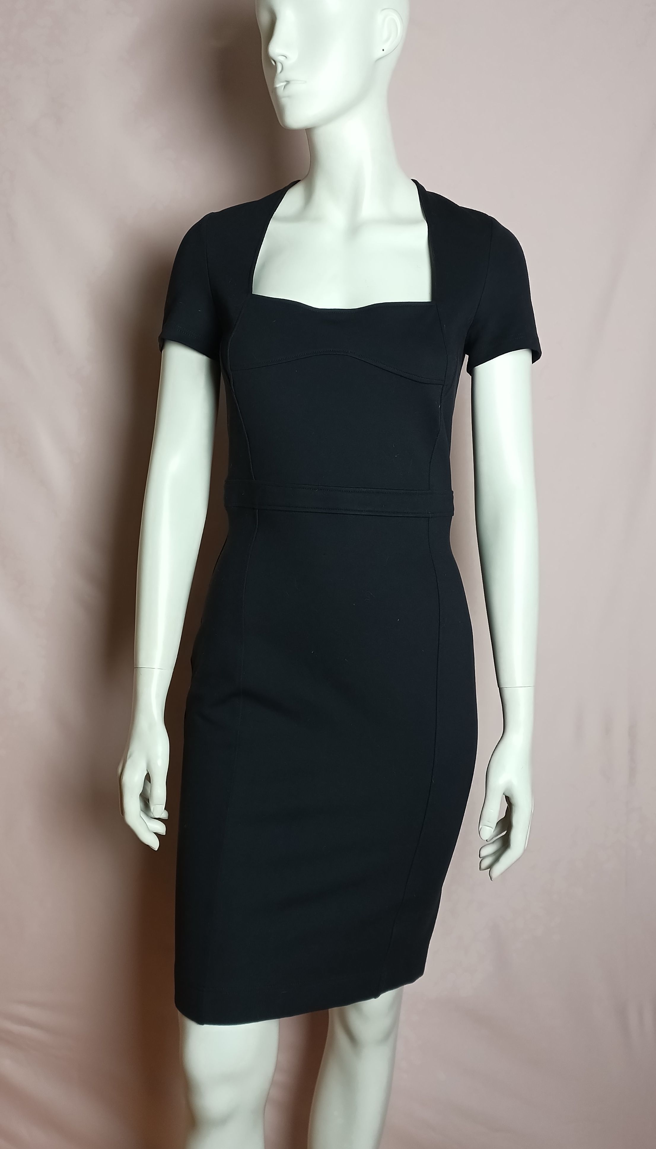 Gucci Gucci Black/ Dark Blue Tone Jersey Short Dress Size M Size M / US 6-8 / IT 42-44 - 1 Thumbnail