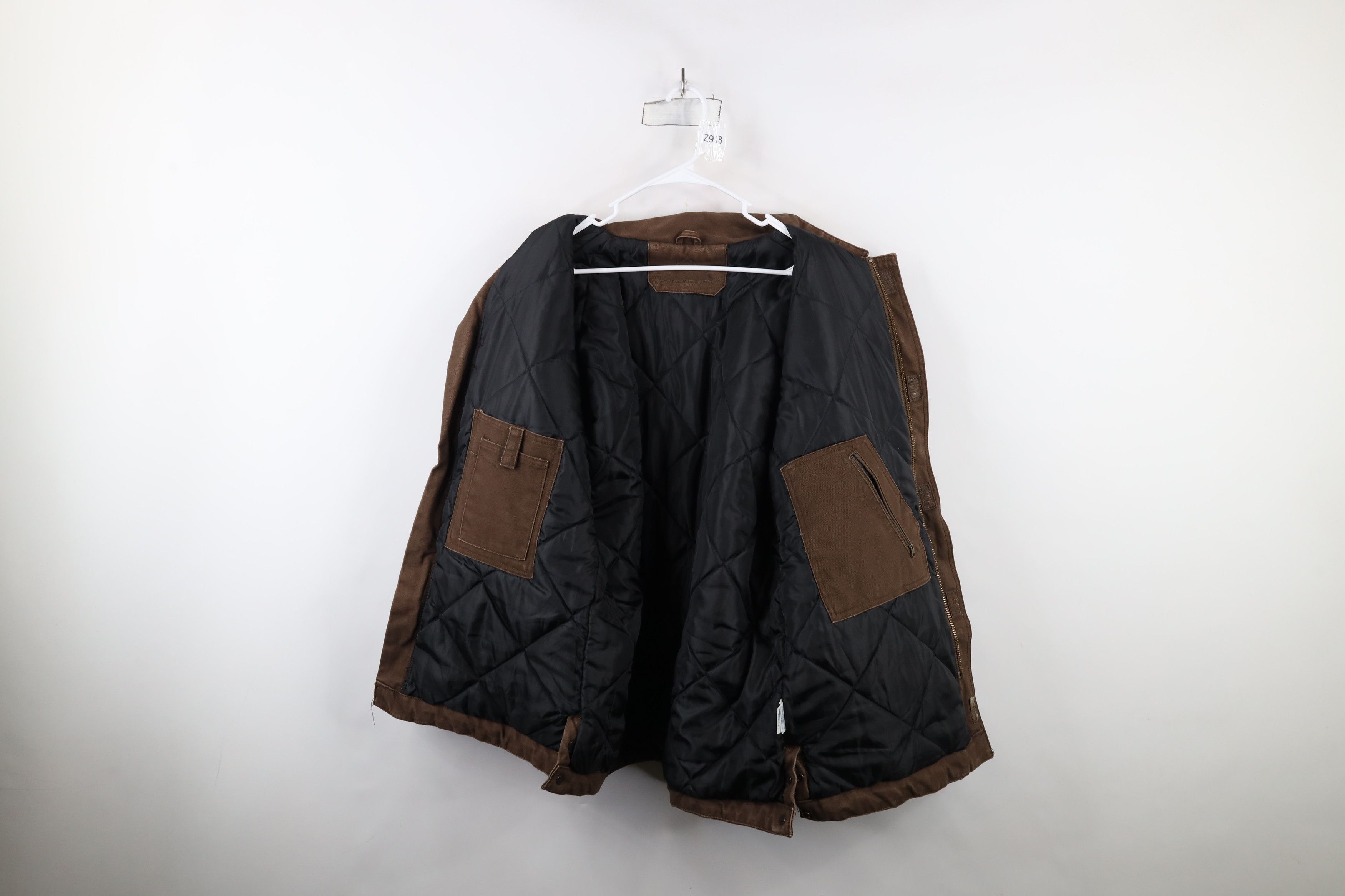 Vintage Vintage 90s Y2K Streetwear Canvas Chore Barn Jacket Brown Size US L / EU 52-54 / 3 - 9 Thumbnail
