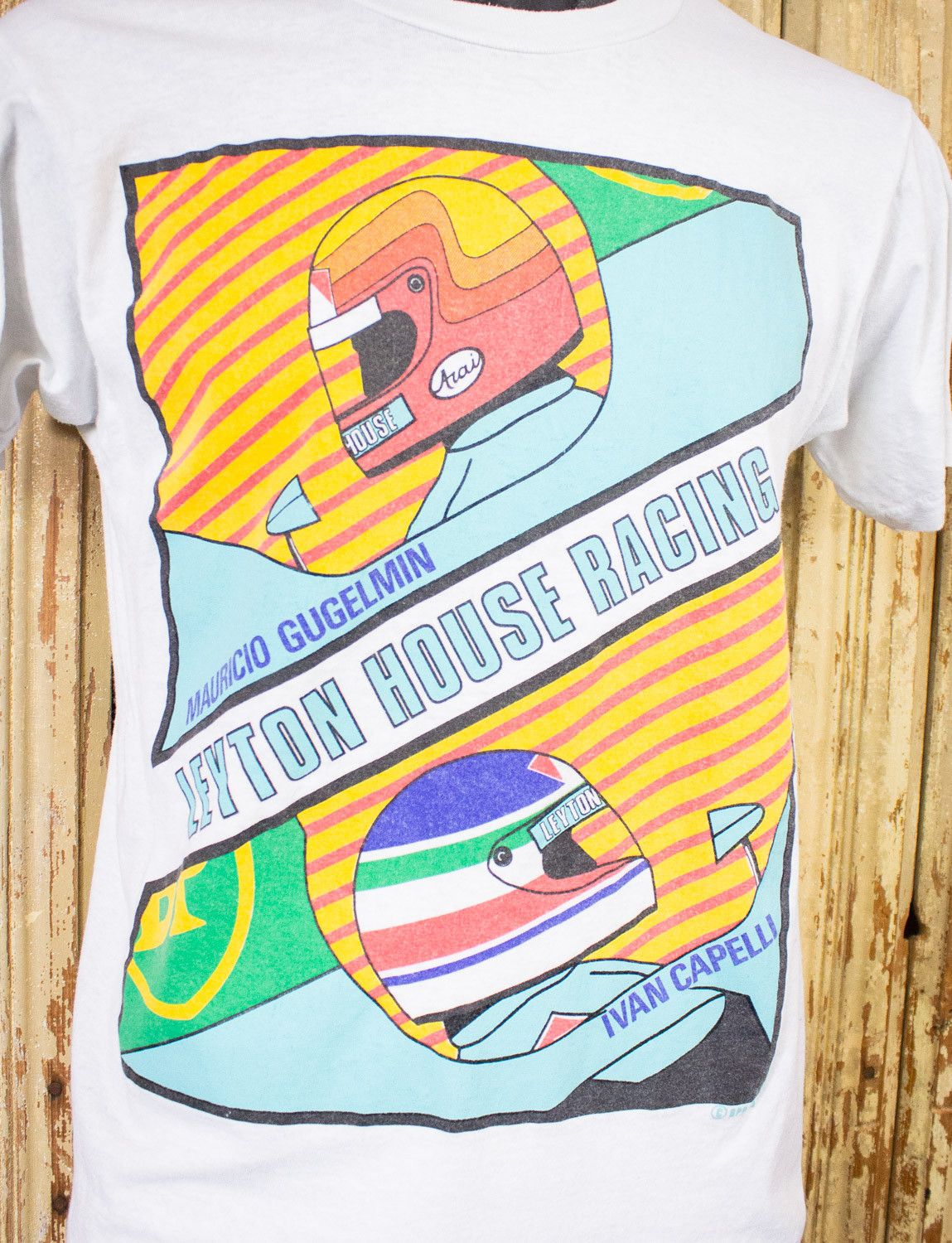 Vintage Vintage Leyton House F1 Racing Graphic T Shirt 1989 Size US M / EU 48-50 / 2 - 2 Thumbnail