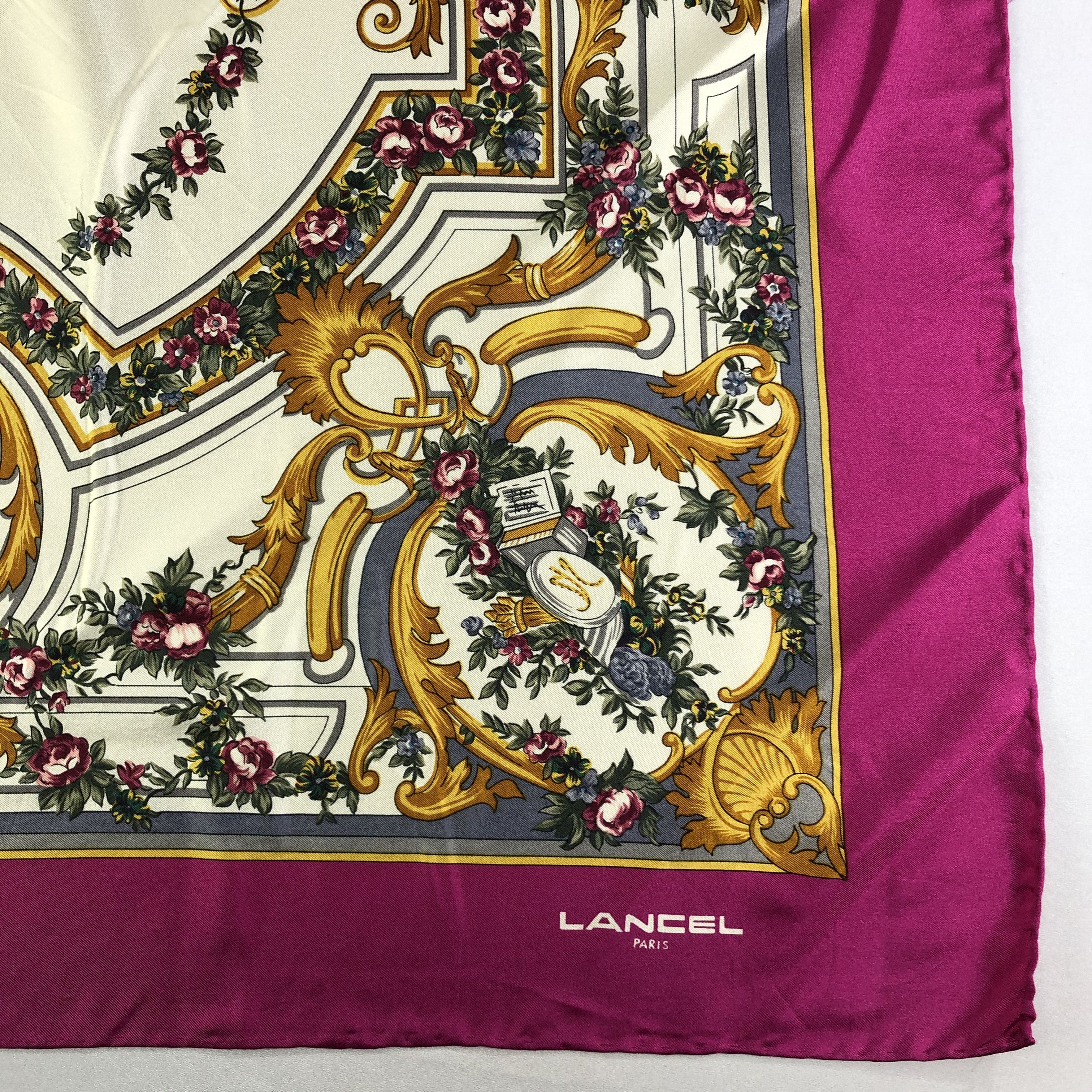 Lancel × Vintage Vintage Lancel Silk Scarf Size ONE SIZE - 3 Thumbnail