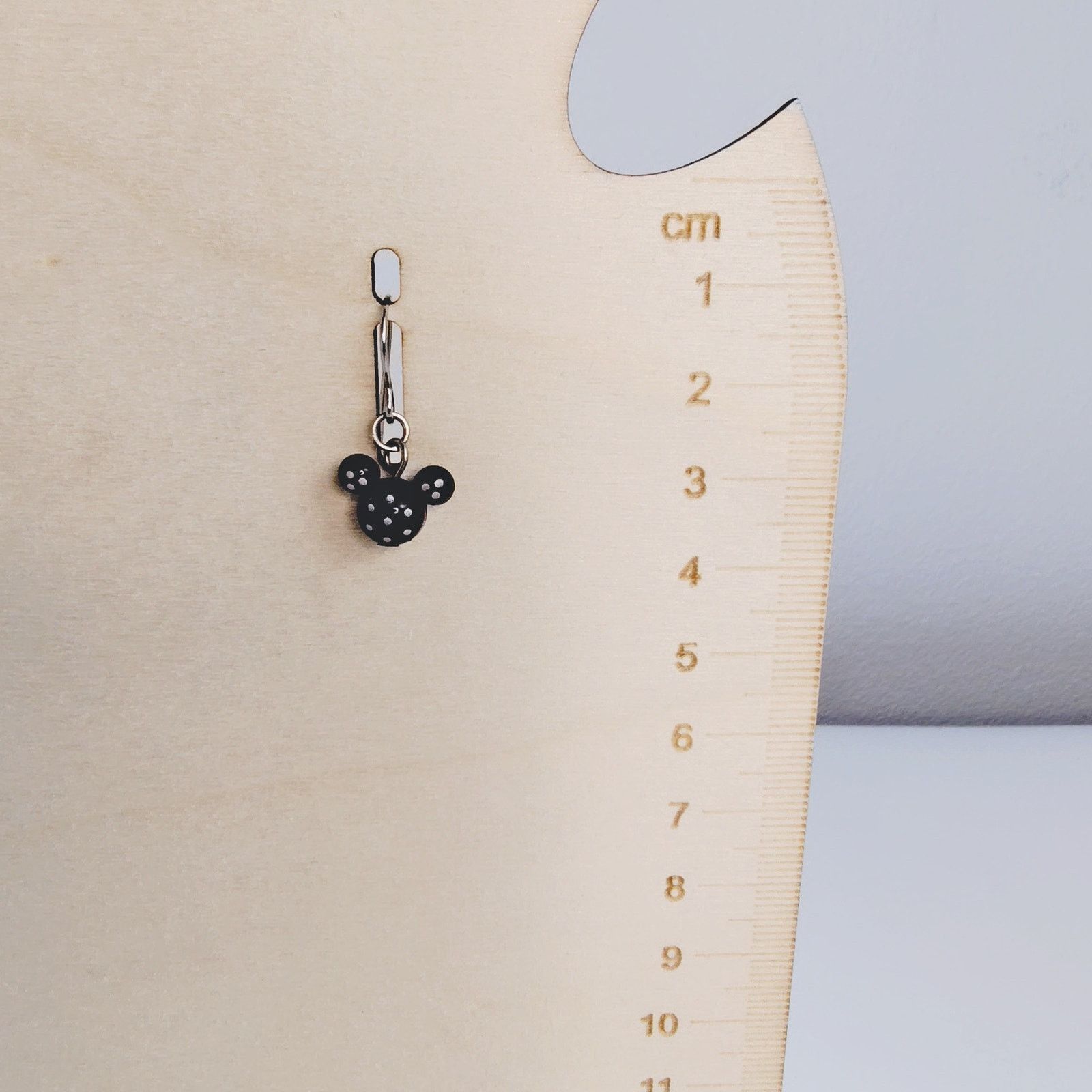 Disney Disney Parks Mickey Dangle Earrings Black White Polka Dots Size ONE SIZE - 9 Thumbnail