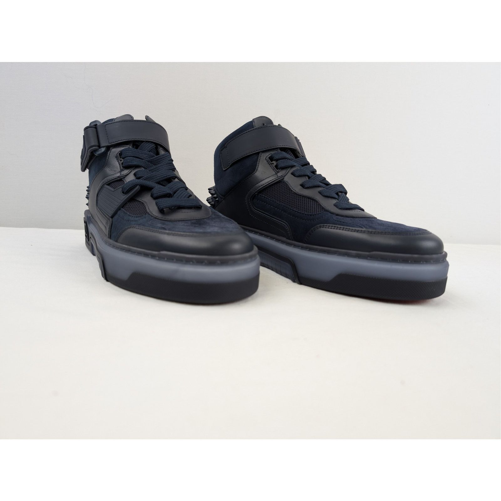 Christian Louboutin o1rshd1 Astroloubi Mid Flat Sneakers in Marine Blue Size US 9.5 / EU 42-43 - 6 Thumbnail