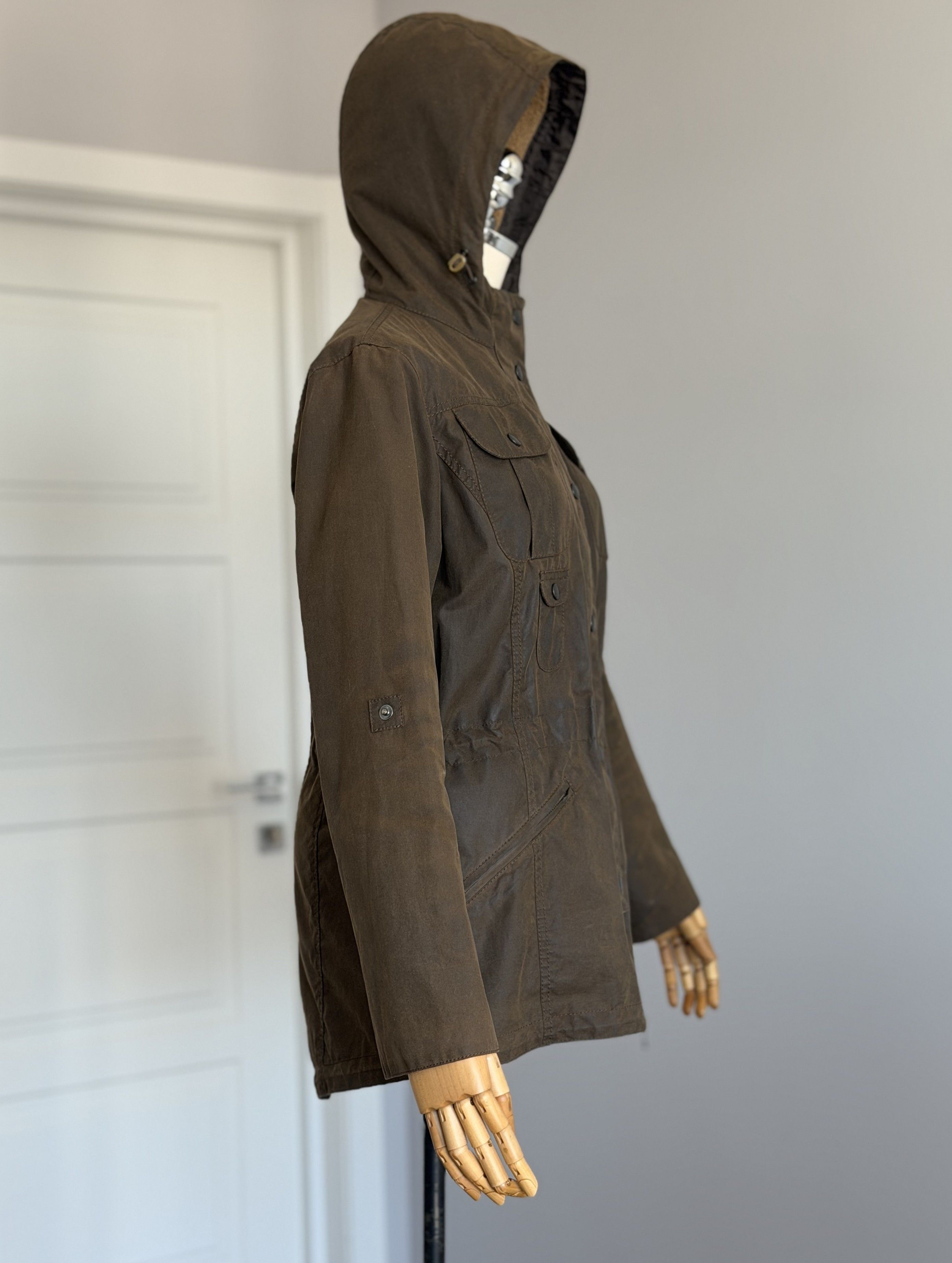 Barbour BARBOUR Winter Force Parka Hooded Jacket Brown Waxed Cotton Size M / US 6-8 / IT 42-44 - 7 Thumbnail