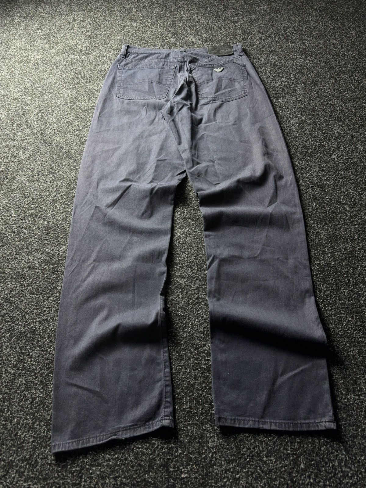 Armani 90s Armani Jeans Washed Faded Blue Straight Fit Denim Pants Size US 30 / EU 46 - 12 Thumbnail