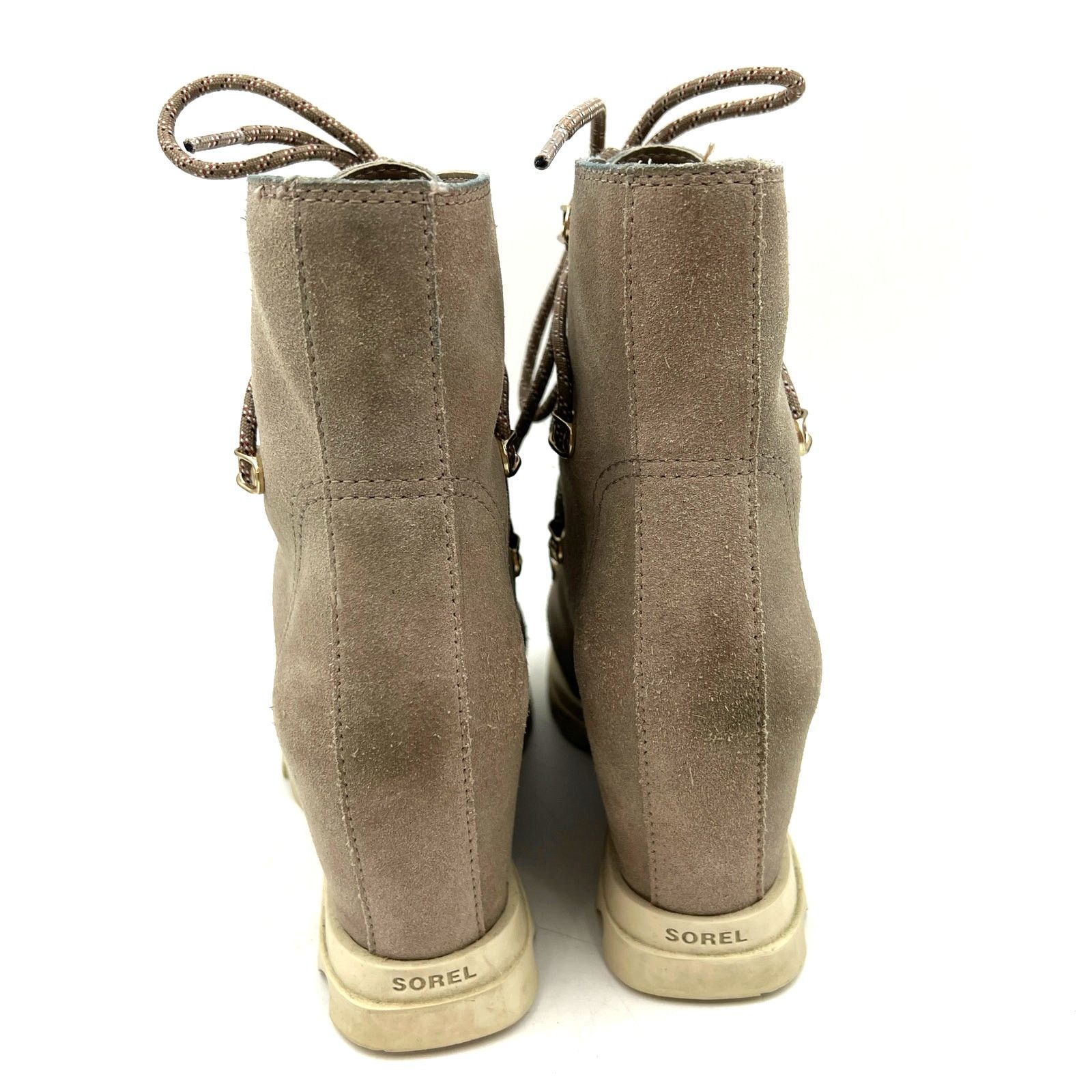 SOREL Sorel Joan of Arctic Wedge III Lace Boot Suede Ankle Bootie Size US 8 / IT 38 - 5 Thumbnail