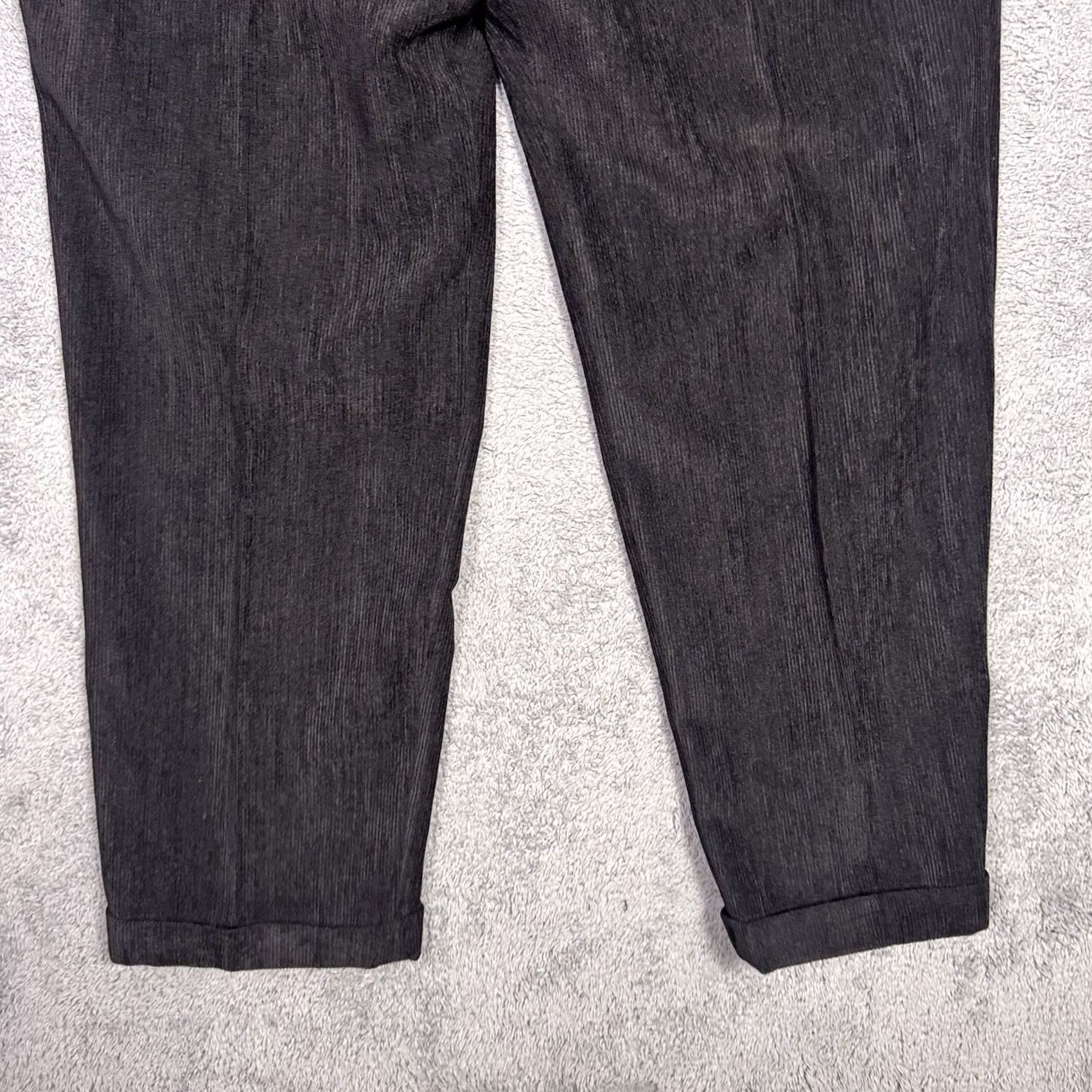 Vintage St Croix Pants Mens 40x32 Corduroy Dress Trousers Wool Blend Pleated Cuffed Italy Size US 40 / EU 56 - 2 Thumbnail