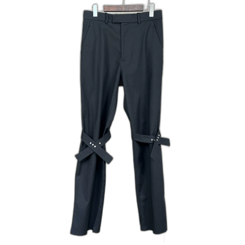 Bottega Veneta Bottega Veneta Black Cross-strap Casual Pants Size US 44 / EU 60 - 1 Thumbnail