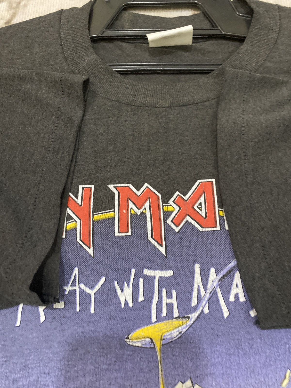Iron Maiden × Vintage Vtg Iron Maiden 80s Size US M / EU 48-50 / 2 - 3 Thumbnail
