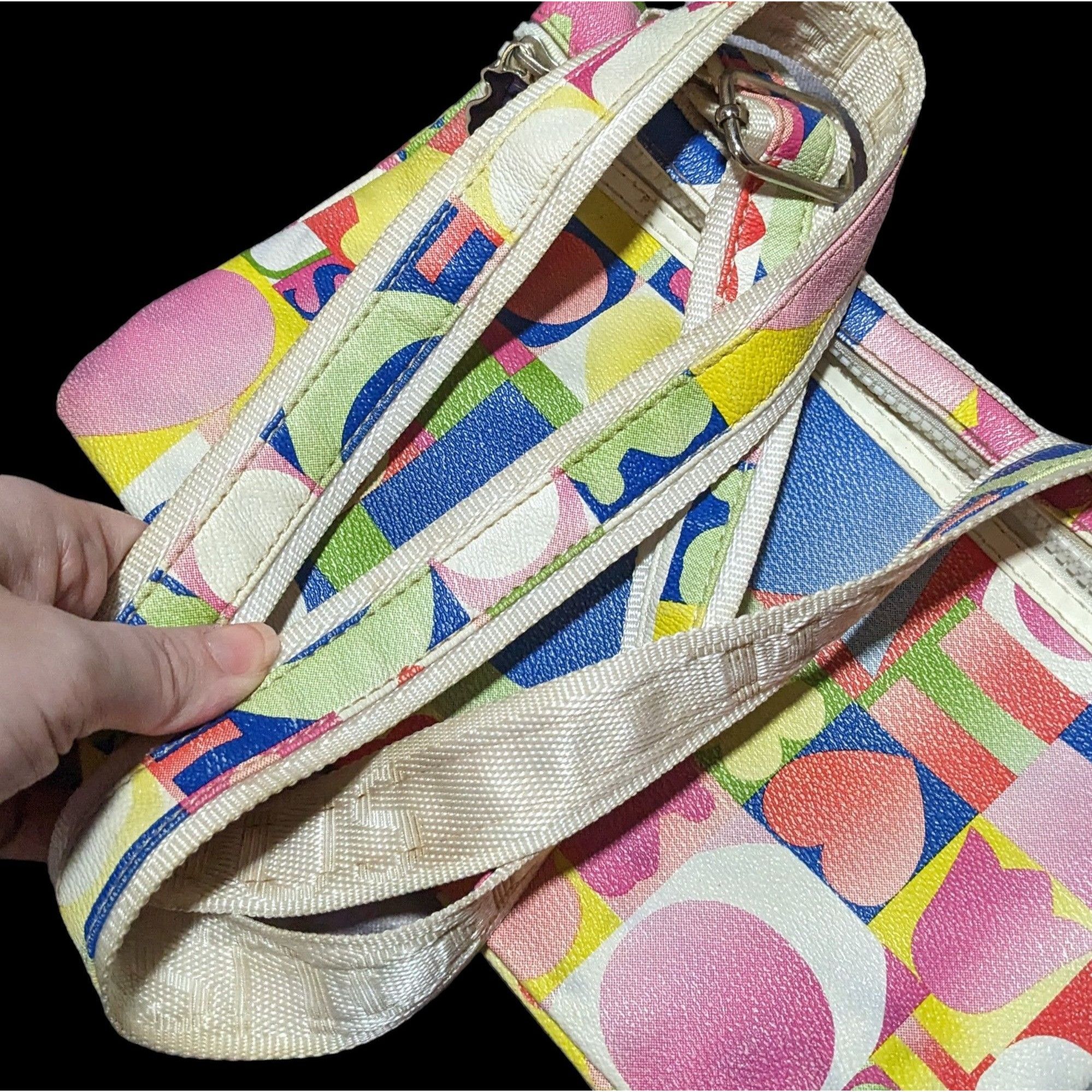 TOUS Tous Fold Over Zip Rainbow Crossbody Bag Size ONE SIZE - 7 Thumbnail
