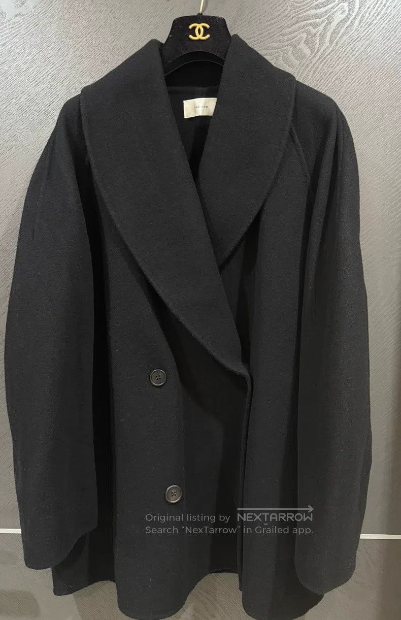 The Row The Row Black coat with large collar Size XS / US 0-2 / IT 36-38 - 1 Thumbnail