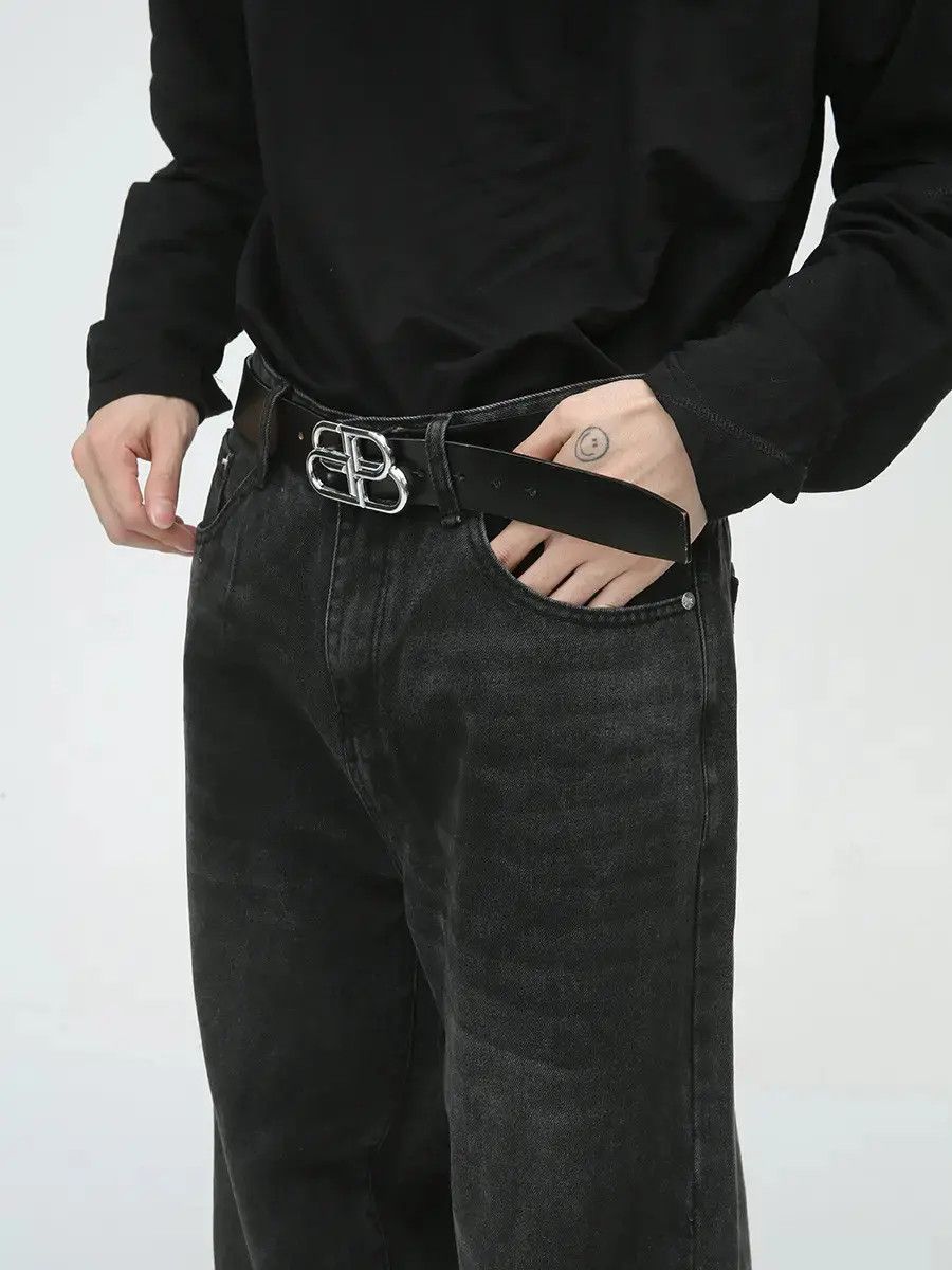 Japanese Brand Retro loose high street straight leg jeans Size US 32 / EU 48 - 4 Thumbnail