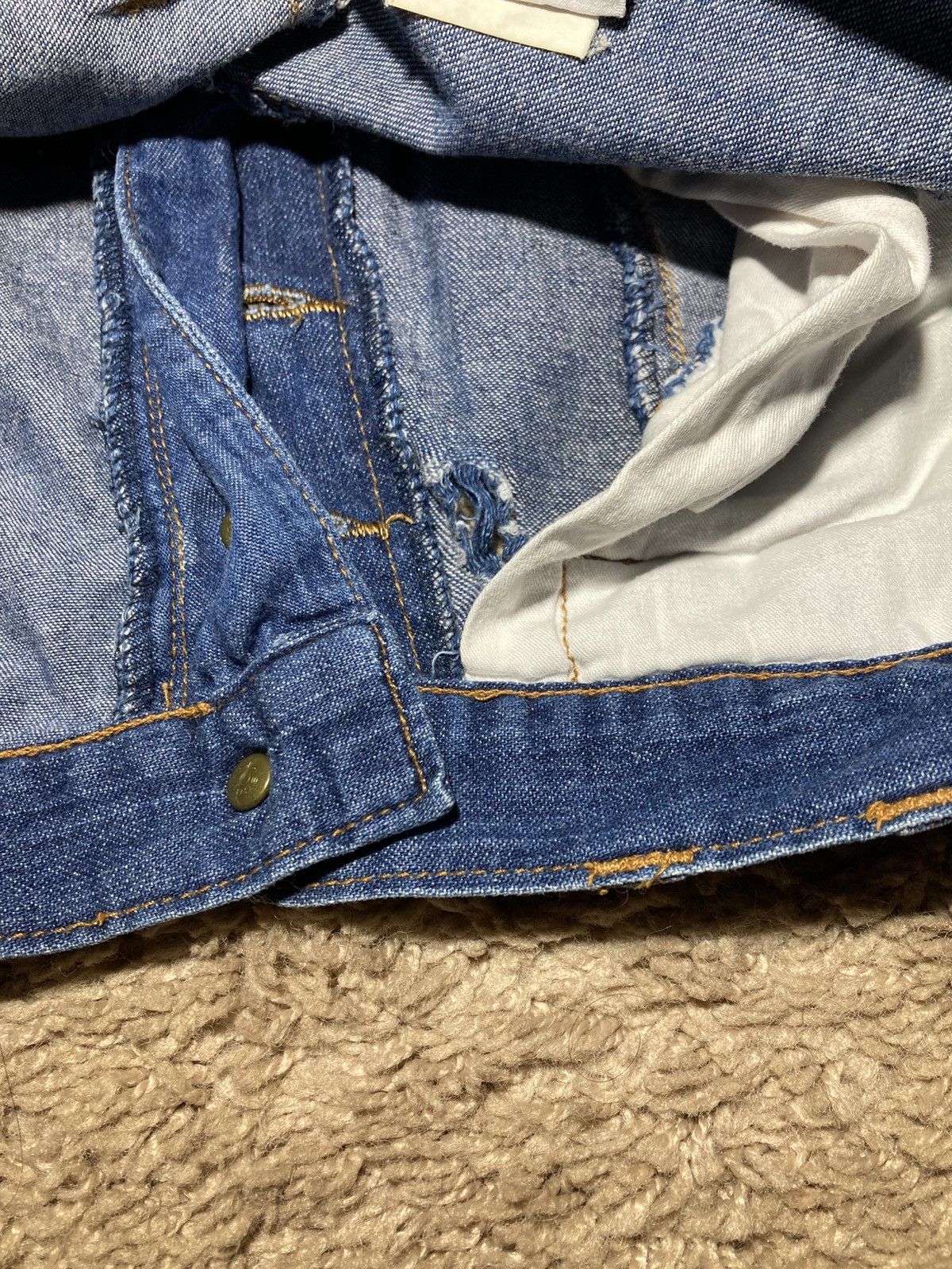 Hysteric Glamour 80s Hysteric Glamour Snap Button Patchwork Jean Shorts Size US 28 / EU 44 - 6 Thumbnail