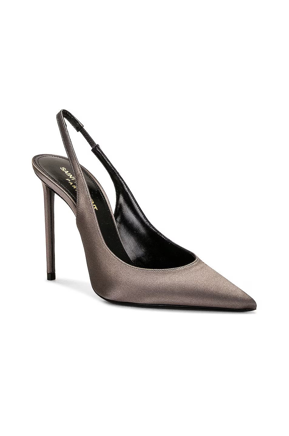 Saint Laurent Paris o1bcso1str1124 Zoe Slingback Pumps in Storm Grey Size US 6 / IT 36 - 2 Thumbnail