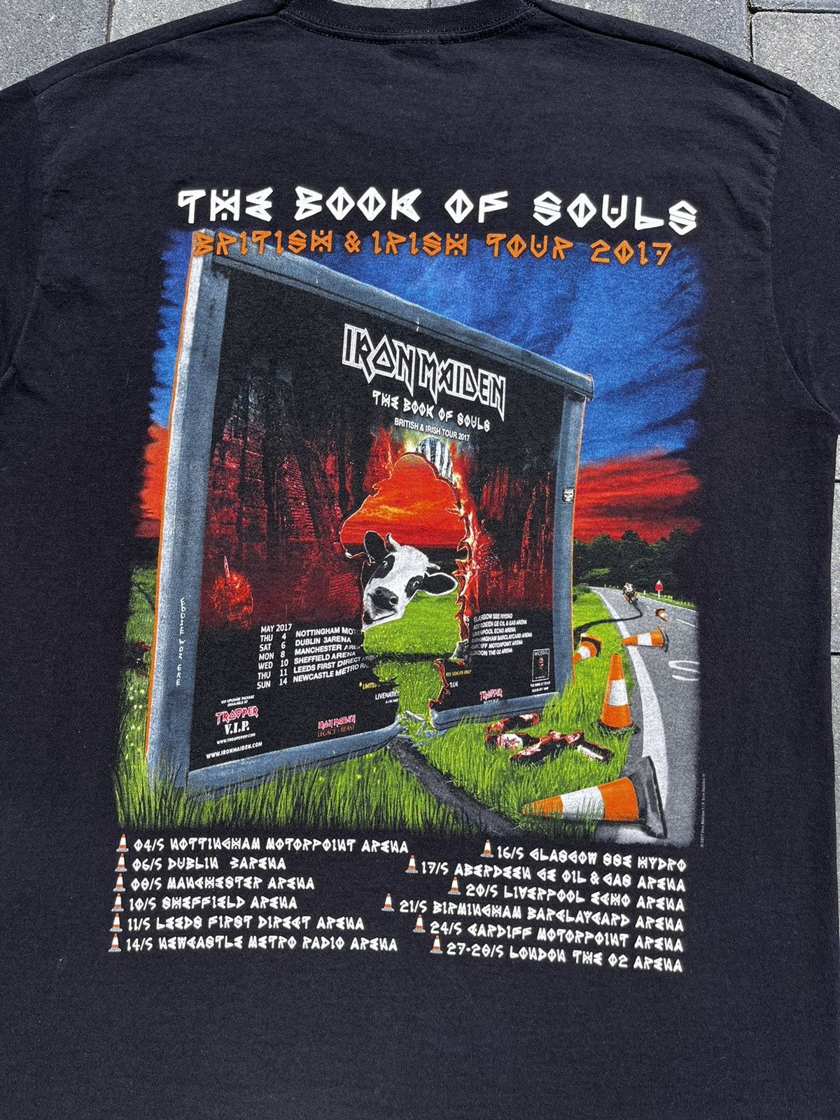 Band Tees × Iron Maiden 🎸 IRON MAIDEN THE BOOK OF SOULS BRITISH AND IRISH TOUR 2017 Size US M / EU 48-50 / 2 - 9 Thumbnail