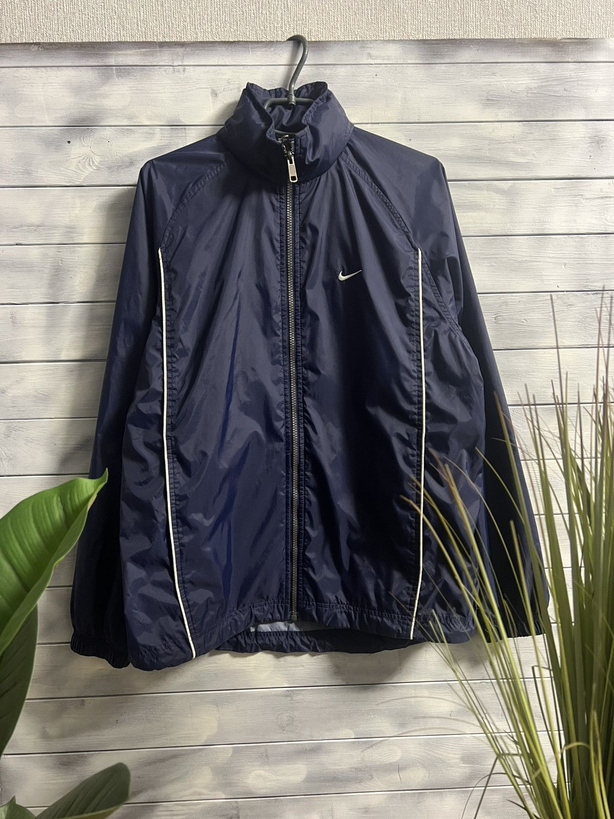 Vintage Rare Vintage Nike Jacket Big Swoosh Y2K style Size US M / EU 48-50 / 2 - 1 Thumbnail