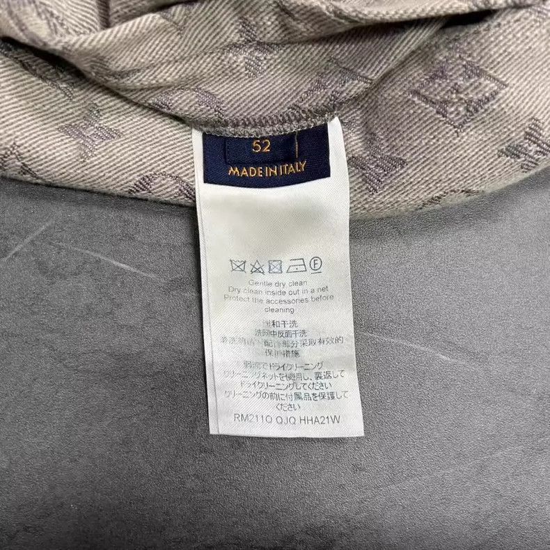 Louis Vuitton Louis Vuitton Gray Denim Logo Jacket -2505 Size US L / EU 52-54 / 3 - 7 Thumbnail