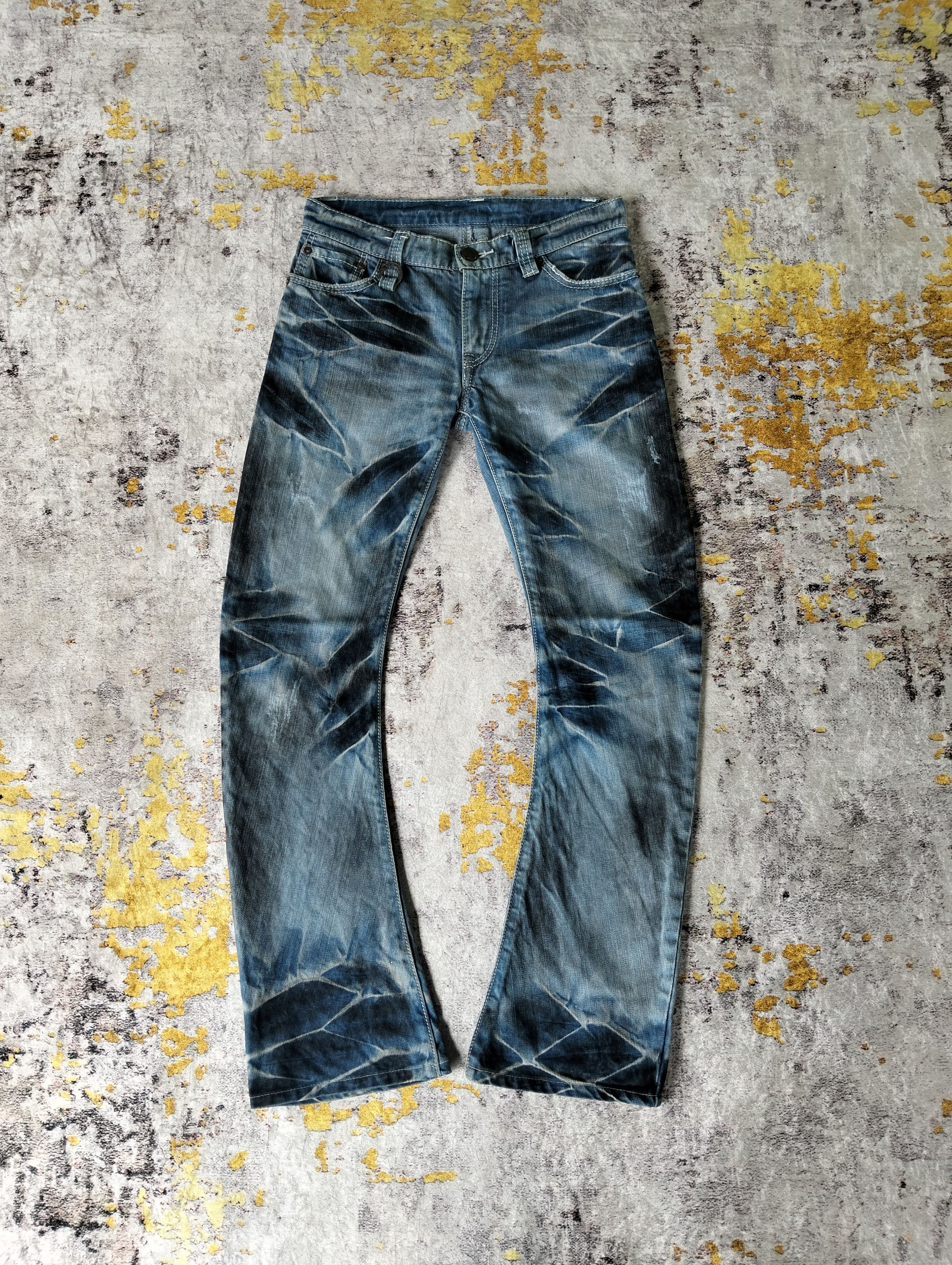 Buffalo Bobs Curve Bootcut Waxed Whiskers Low Rise Jeans