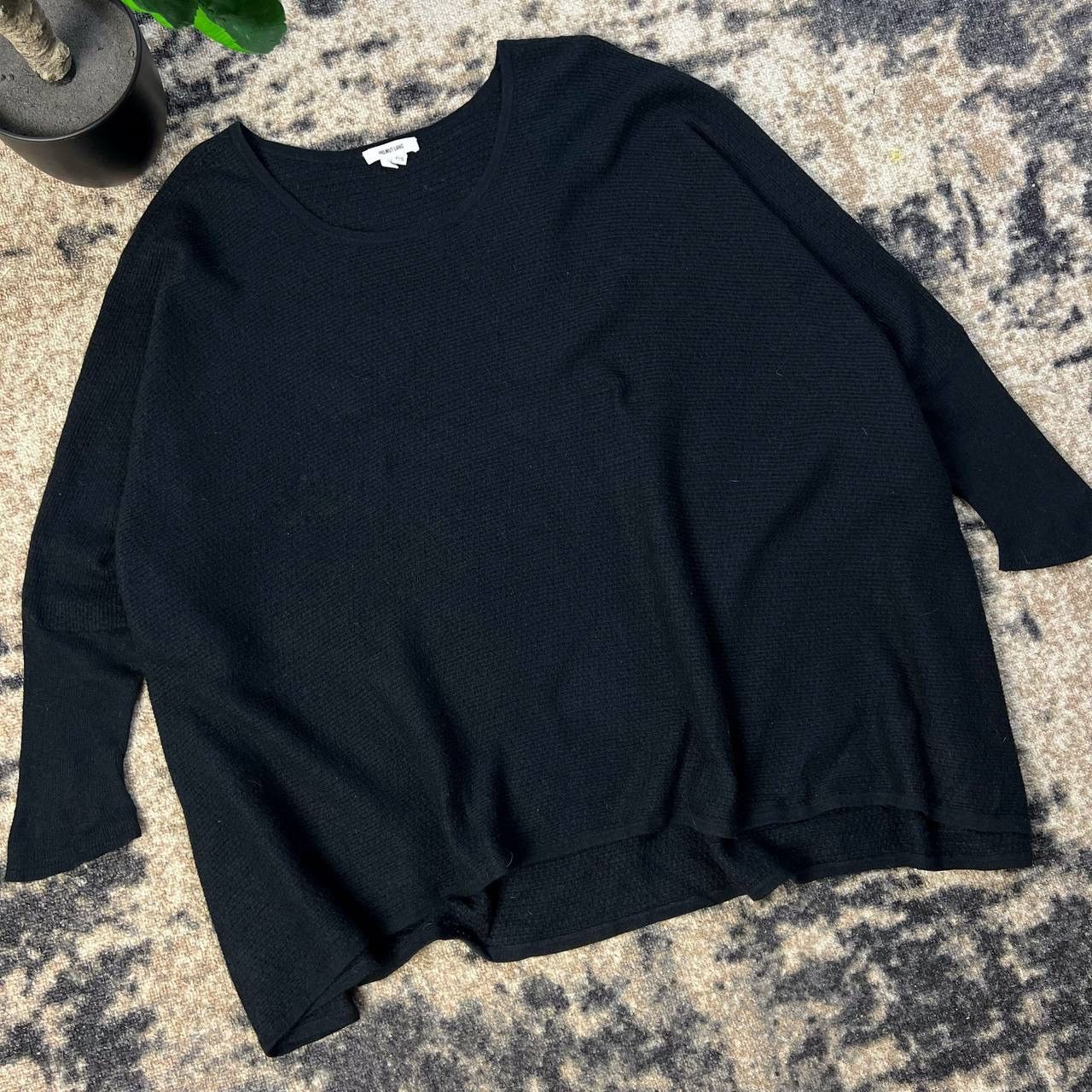 Helmut Lang Vintage Helmut Lang Crochet Poncho Knitted Sweater Size S / US 4 / IT 40 - 3 Thumbnail