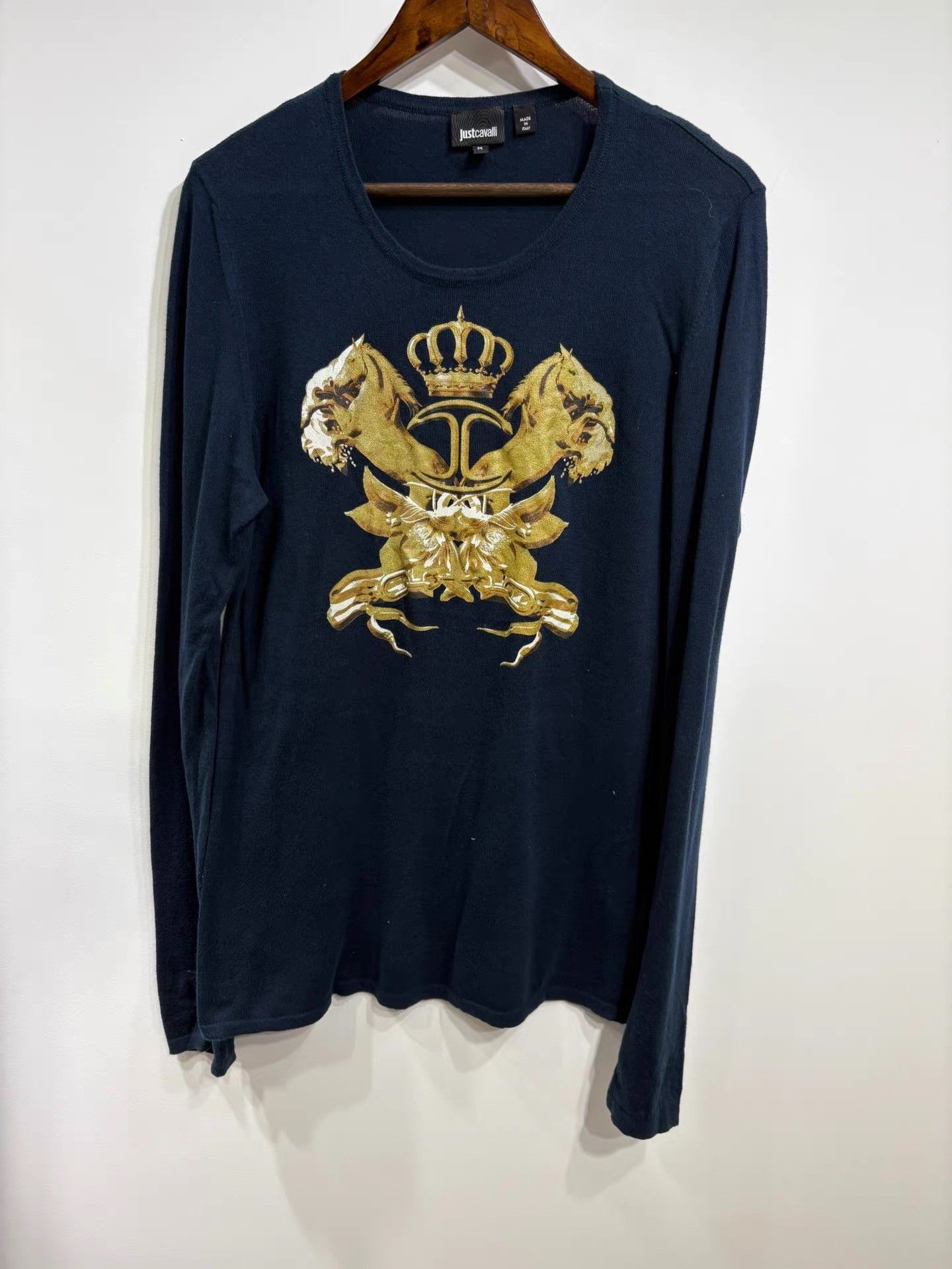 Just Cavalli Justcavalli Men's Long Sleeve Knitwear K29 Size US M / EU 48-50 / 2 - 1 Thumbnail
