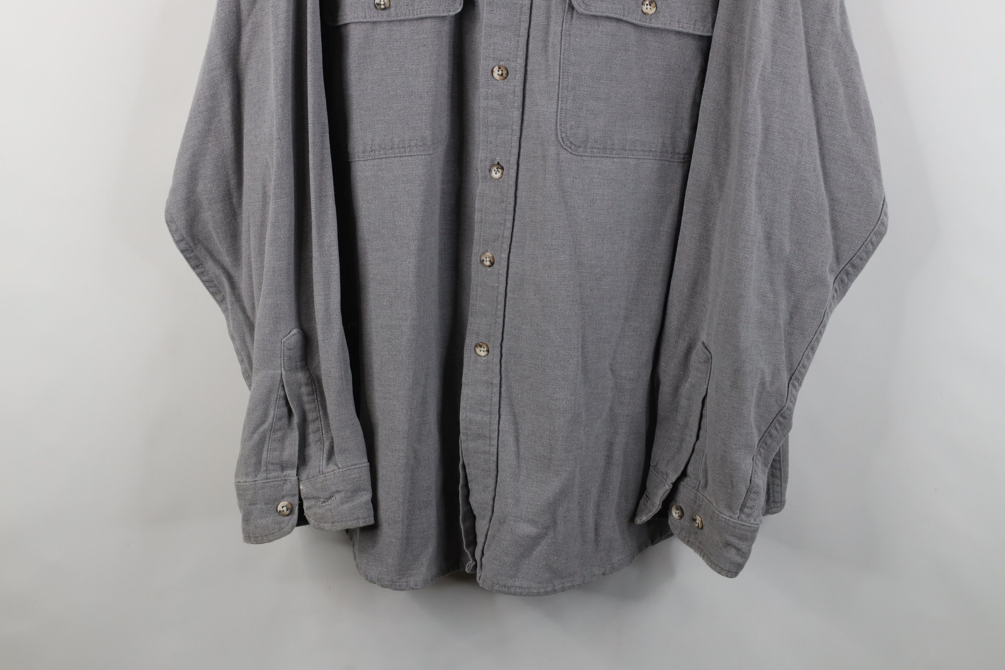 Vintage Vintage 70s Streetwear Chamois Collared Button Shirt USA Size US XL / EU 56 / 4 - 3 Thumbnail