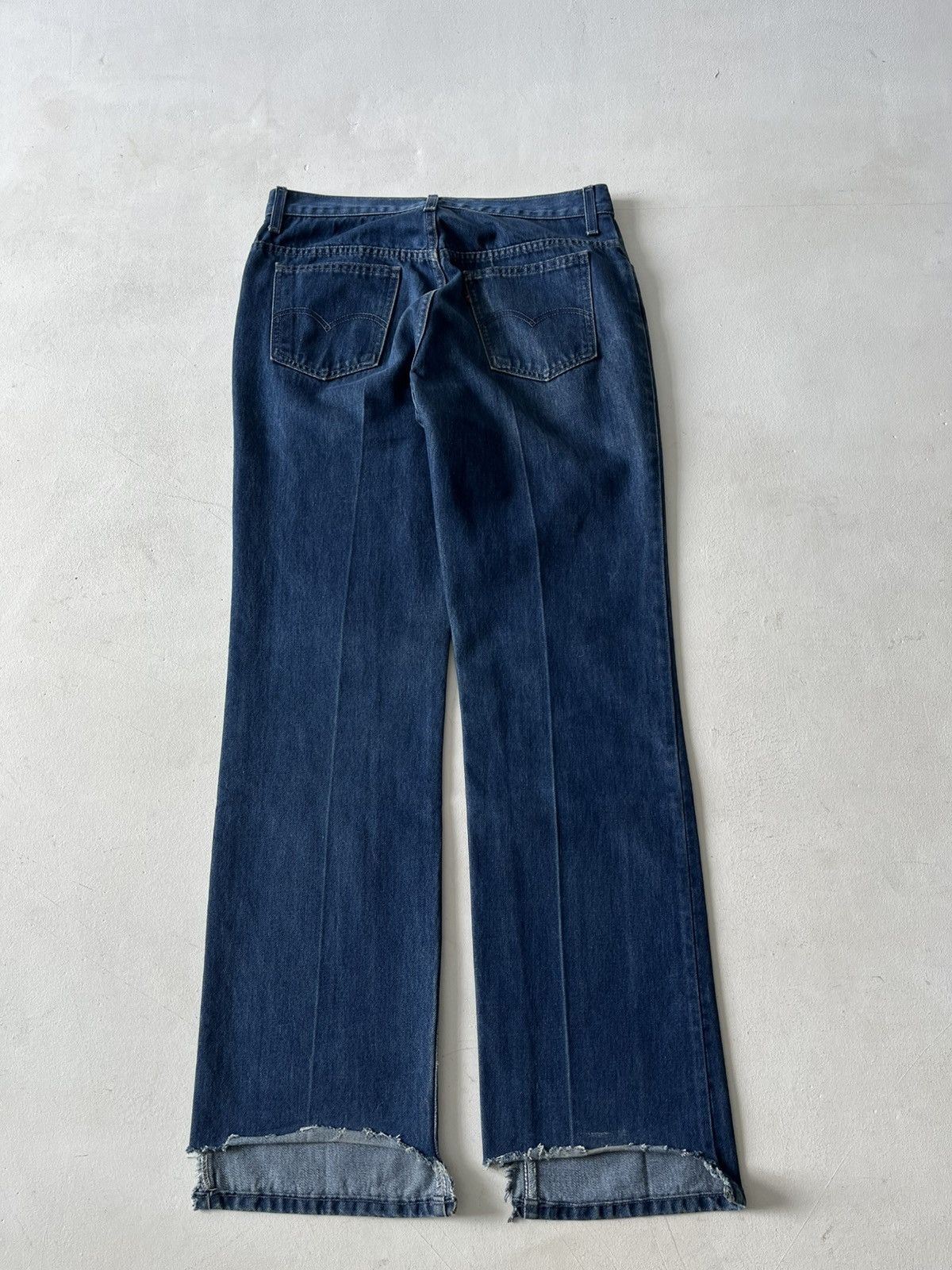 Levi's Vintage 90s levis sta-prest flared low rise jeans Y2K Size US 33 - 2 Thumbnail