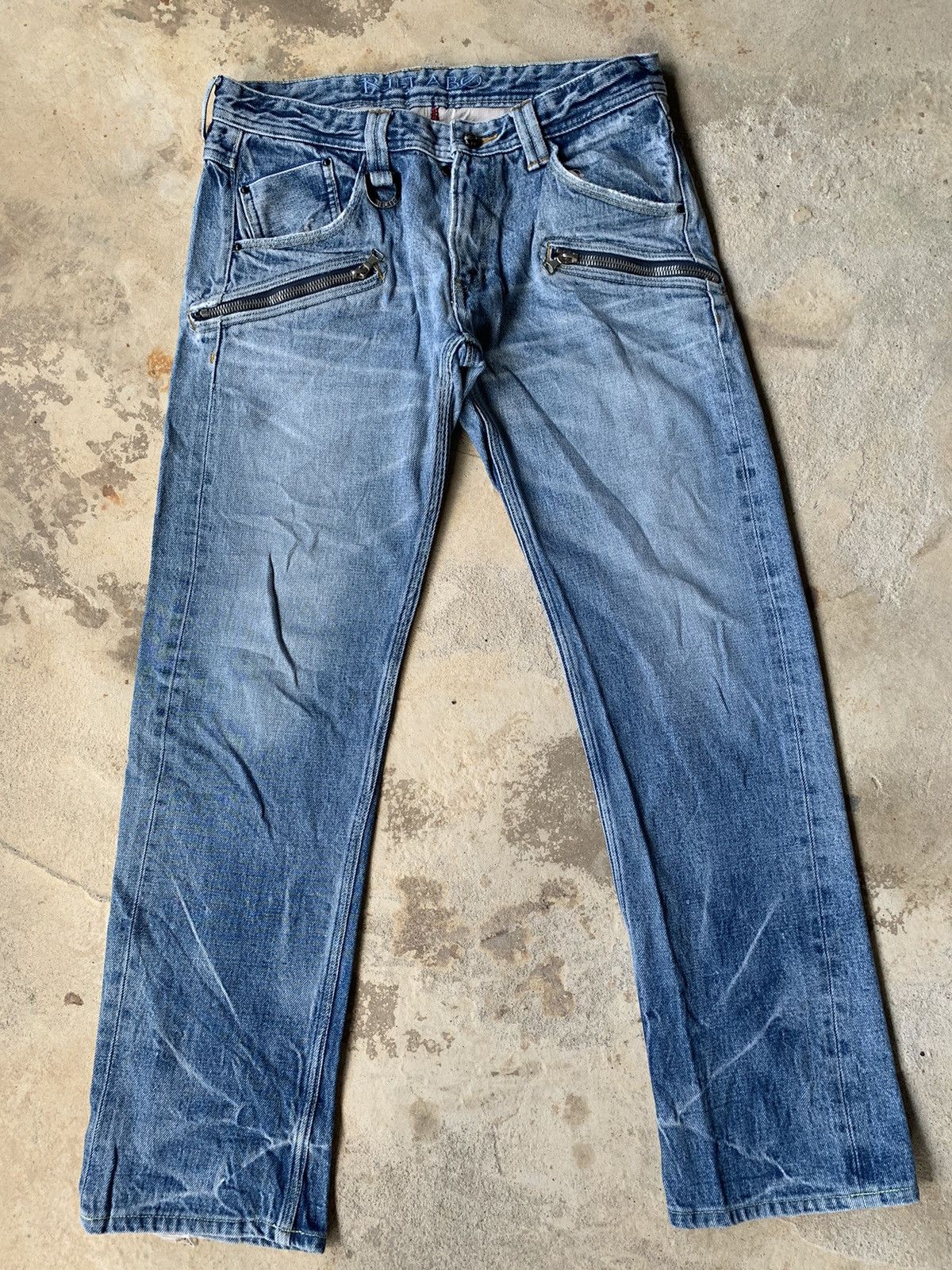 If Six Was Nine × Japanese Brand × Le Grande Bleu (L.G.B.) DISTRESSED NCFM RIELABO SELVEDGE DENIM Size US 32 / EU 48 - 4 Thumbnail