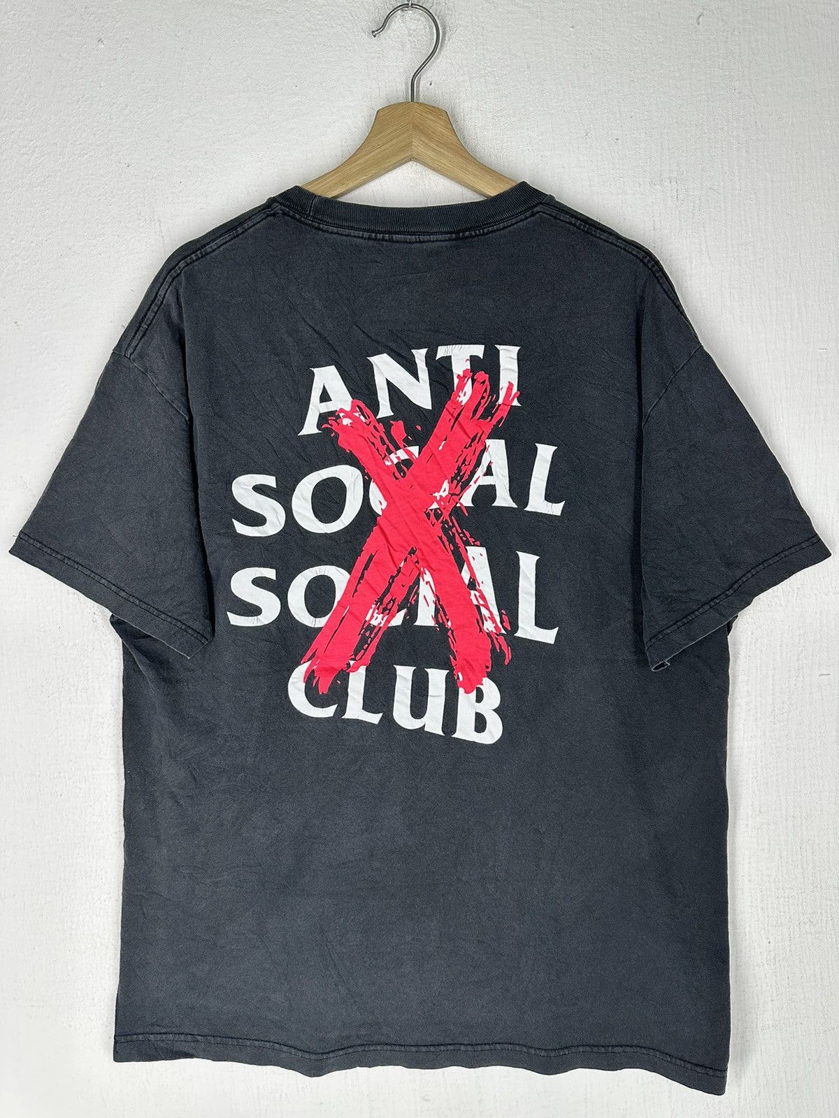 Anti Social Social Club Vintage ASSC Faded Shirt Tee Size US XL / EU 56 / 4 - 1 Thumbnail