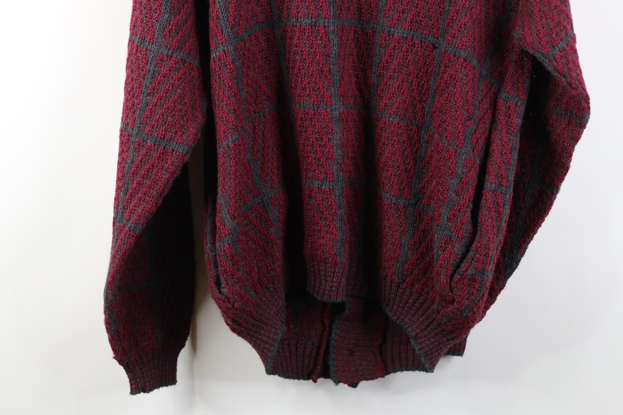 Vintage Vintage 90s Streetwear Checkered Shawl Cardigan Sweater Size US M / EU 48-50 / 2 - 15 Thumbnail