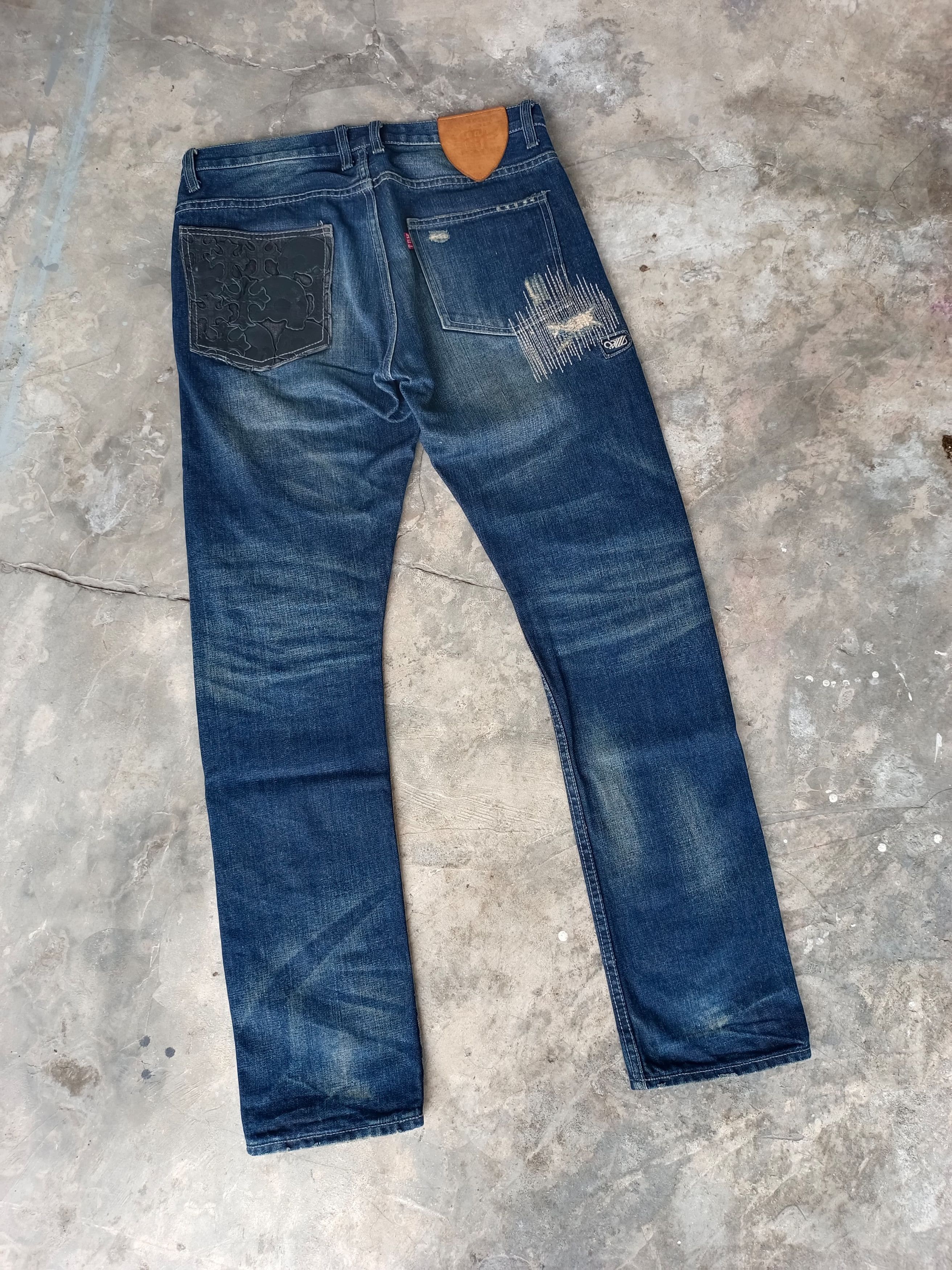 Japanese Brand RARE " Taki Cross Selvedge Denim Size US 32 / EU 48 - 2 Thumbnail