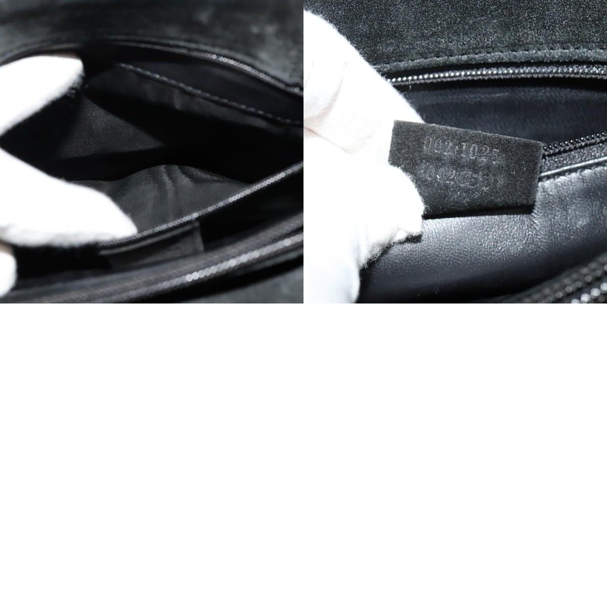 Gucci GUCCI Hand Bag Suede Black Silver 002 002 Size ONE SIZE - 13 Thumbnail