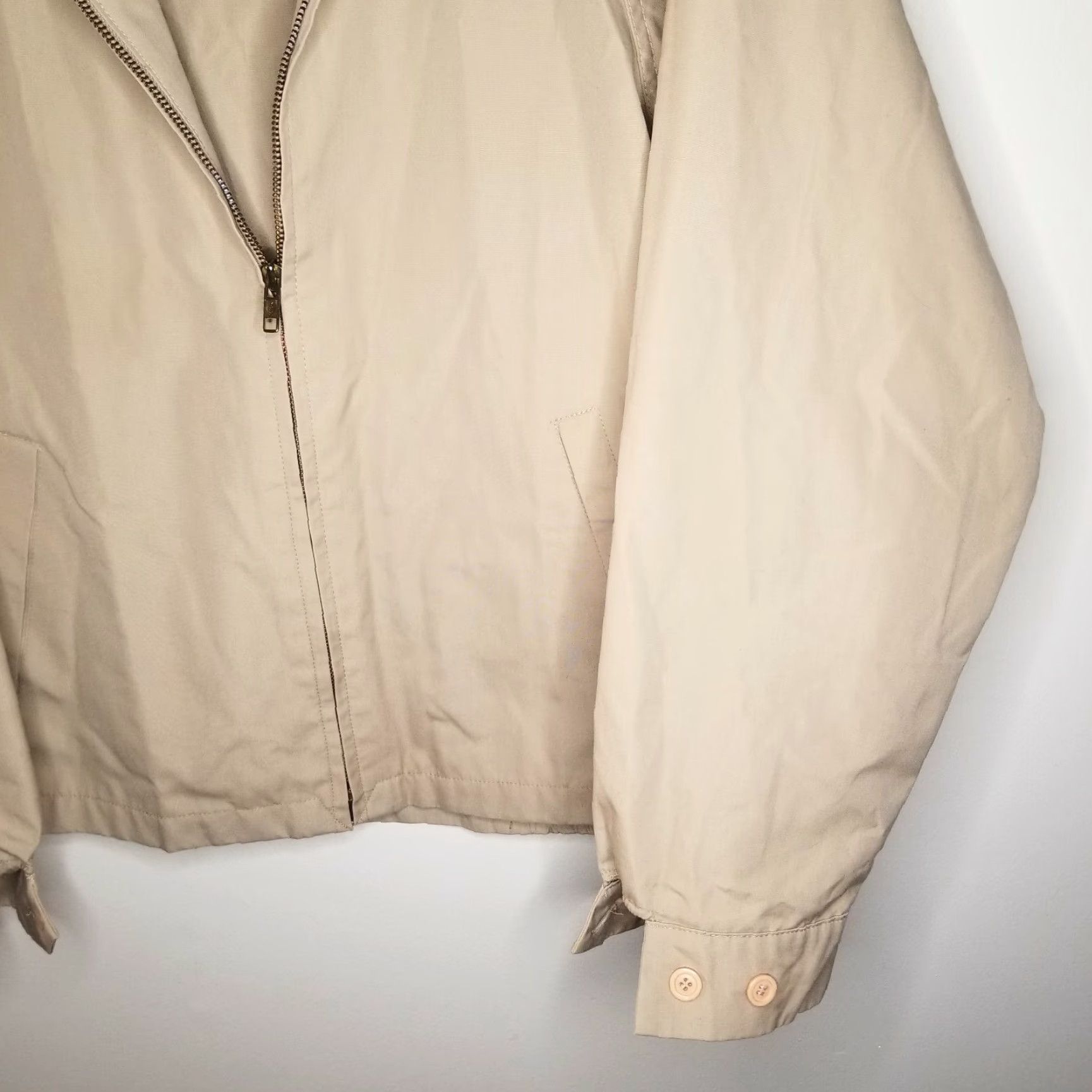 Vintage Misty Harbor Jacket Mens Beige Long Sleeve Full Zip Size 38 Reg Size US M / EU 48-50 / 2 - 2 Thumbnail