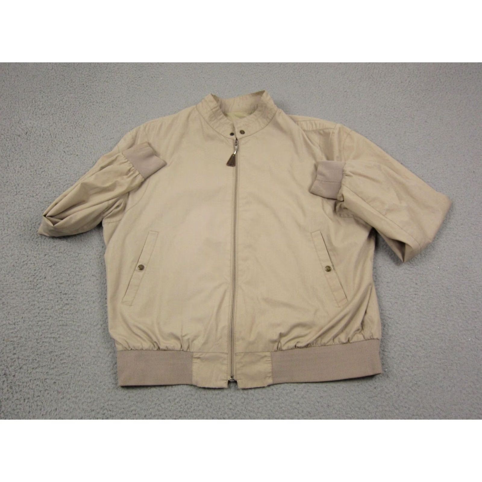 London Fog VINTAGE London Fog Jacket Mens 46L Beige Auburn Full Zip Bomber Jacket 70s 80s Sports Outdoor Casual Workwear Mens Size US S / EU 44-46 / 1 - 2 Thumbnail