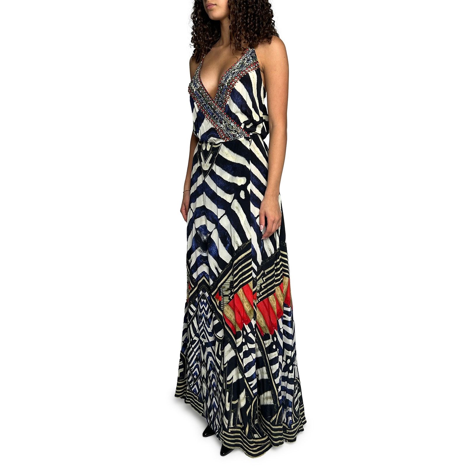 CAMILLA Blue, White and Red Lightweight Dress Size S / US 4 / IT 40 - 2 Thumbnail