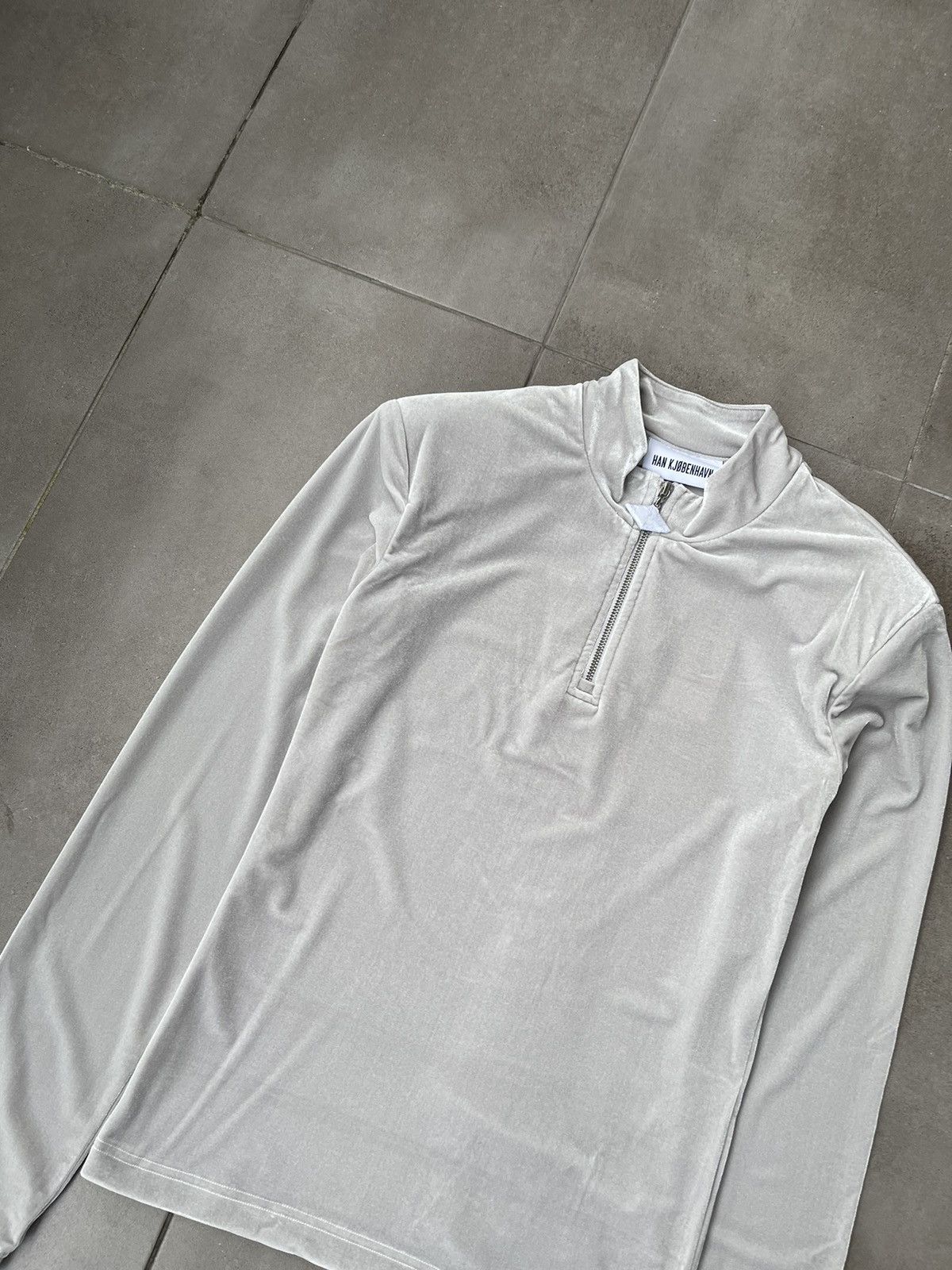Han Kjobenhavn !DS! SS22 Han Kjobenhavn Half Zip Sharp Grey Long Sleeve Size US M / EU 48-50 / 2 - 10 Thumbnail