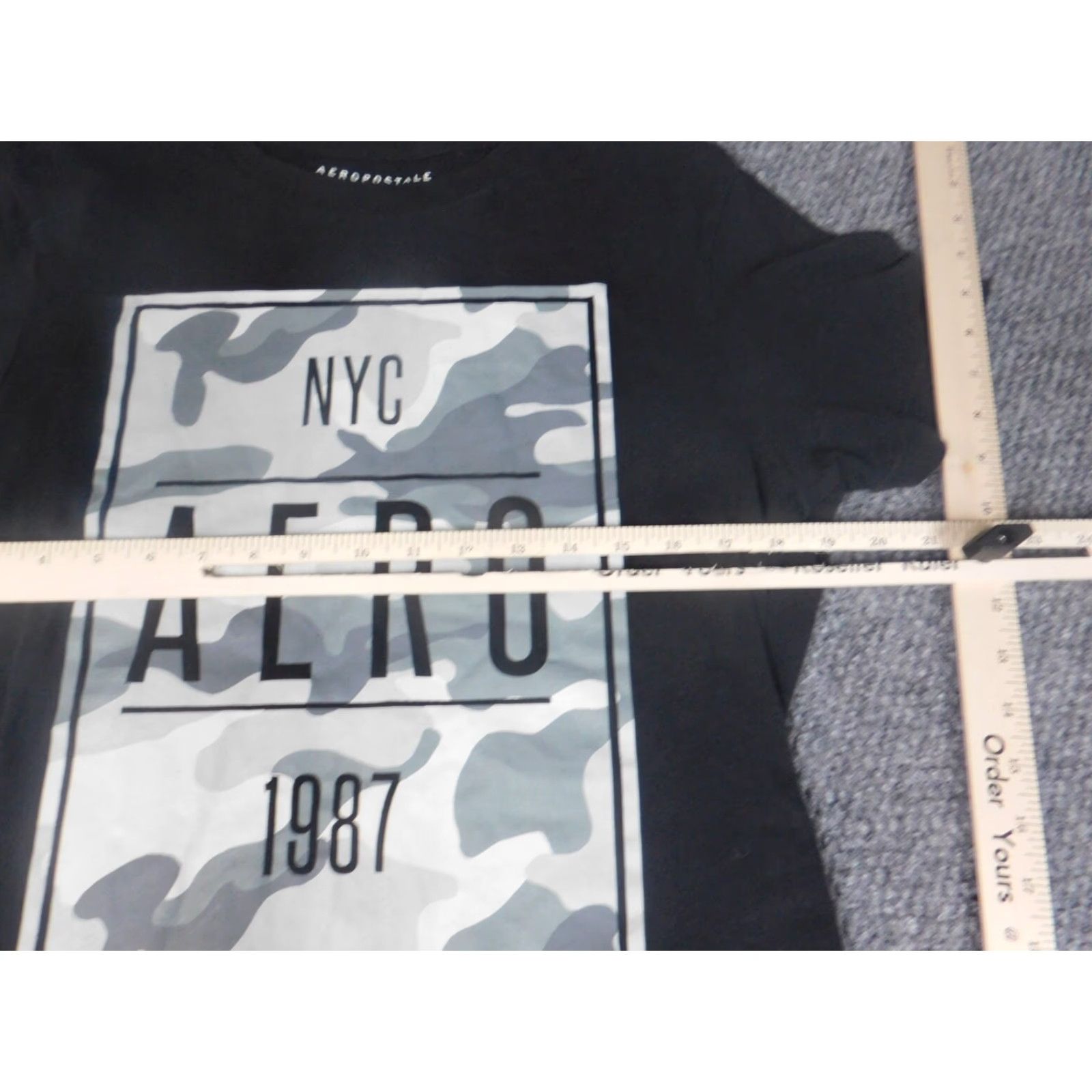 Vintage Aéropostale Mens Shirt M Black Graphic T-Shirt Crew Neck Short Sleeve Logo Cotton Spandex Vintage: No Menu California Classic (M) Mens Size US M / EU 48-50 / 2 - 4 Thumbnail